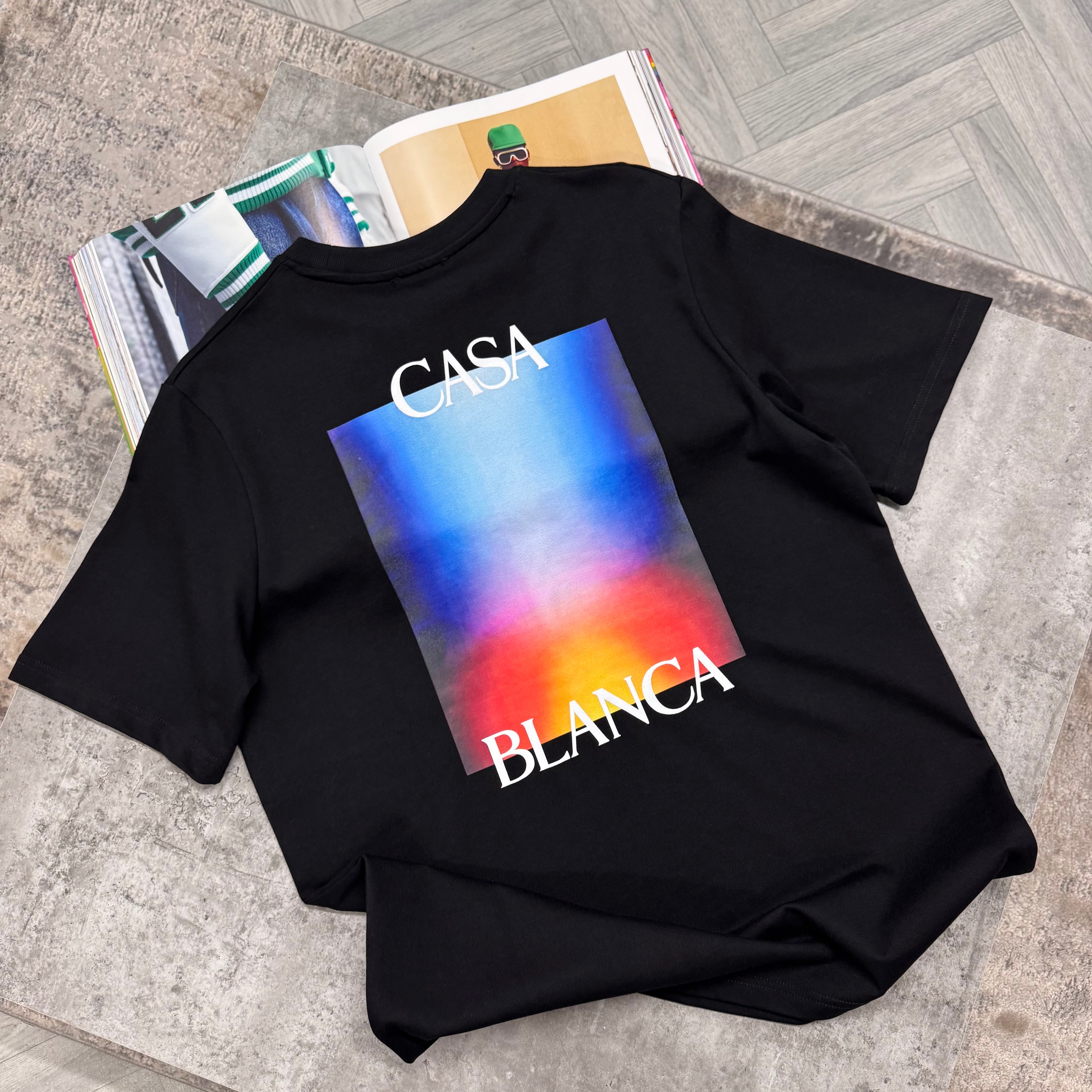 CB GRADIENT T SHIRT - BLACK