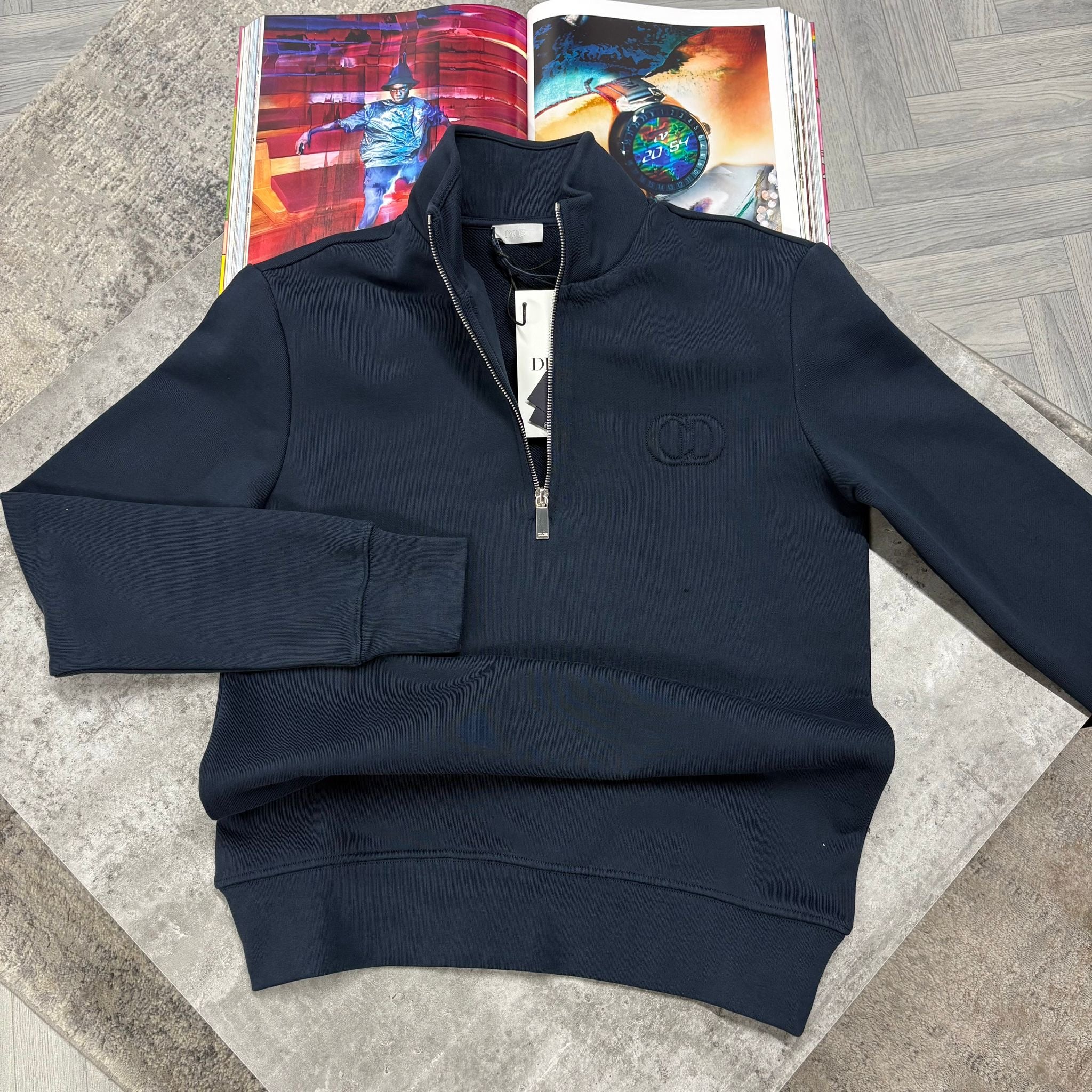 CD HALF ZIP JUMPER - NAVY