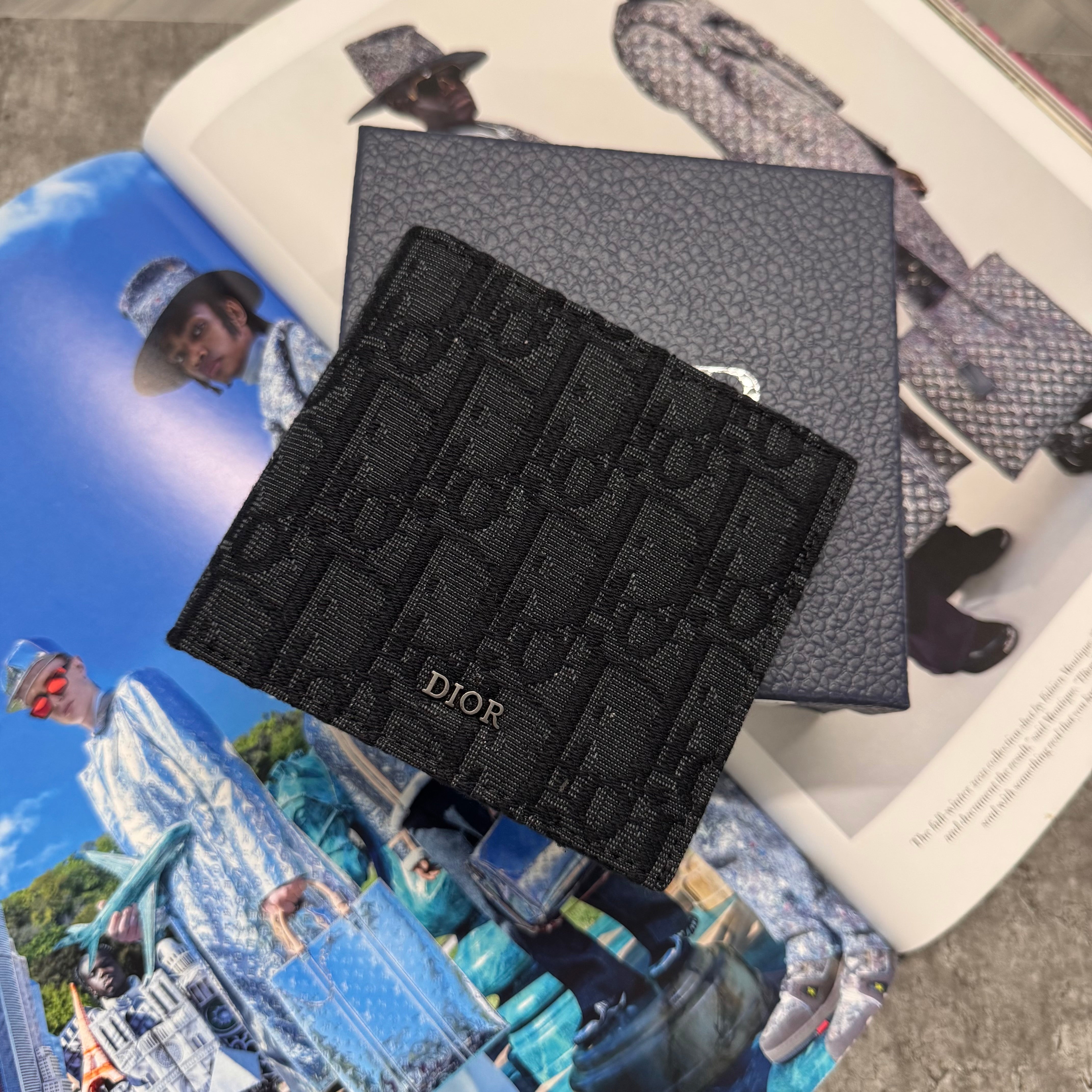 CD OBLIQUE WALLET - BLACK