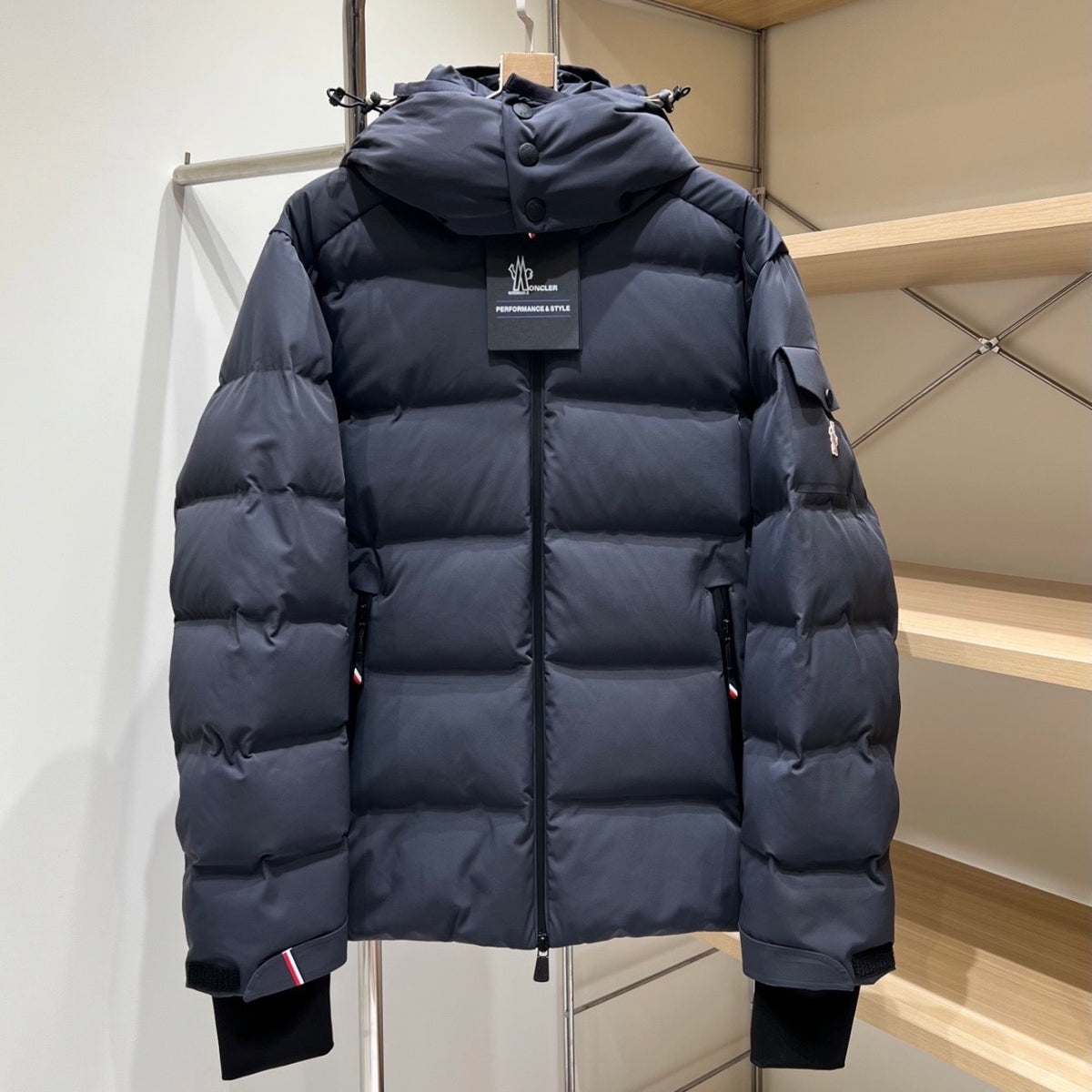 (PRE ORDER) MNCLR NAJAN QUILTED DOWN PUFFER COAT - NAVY