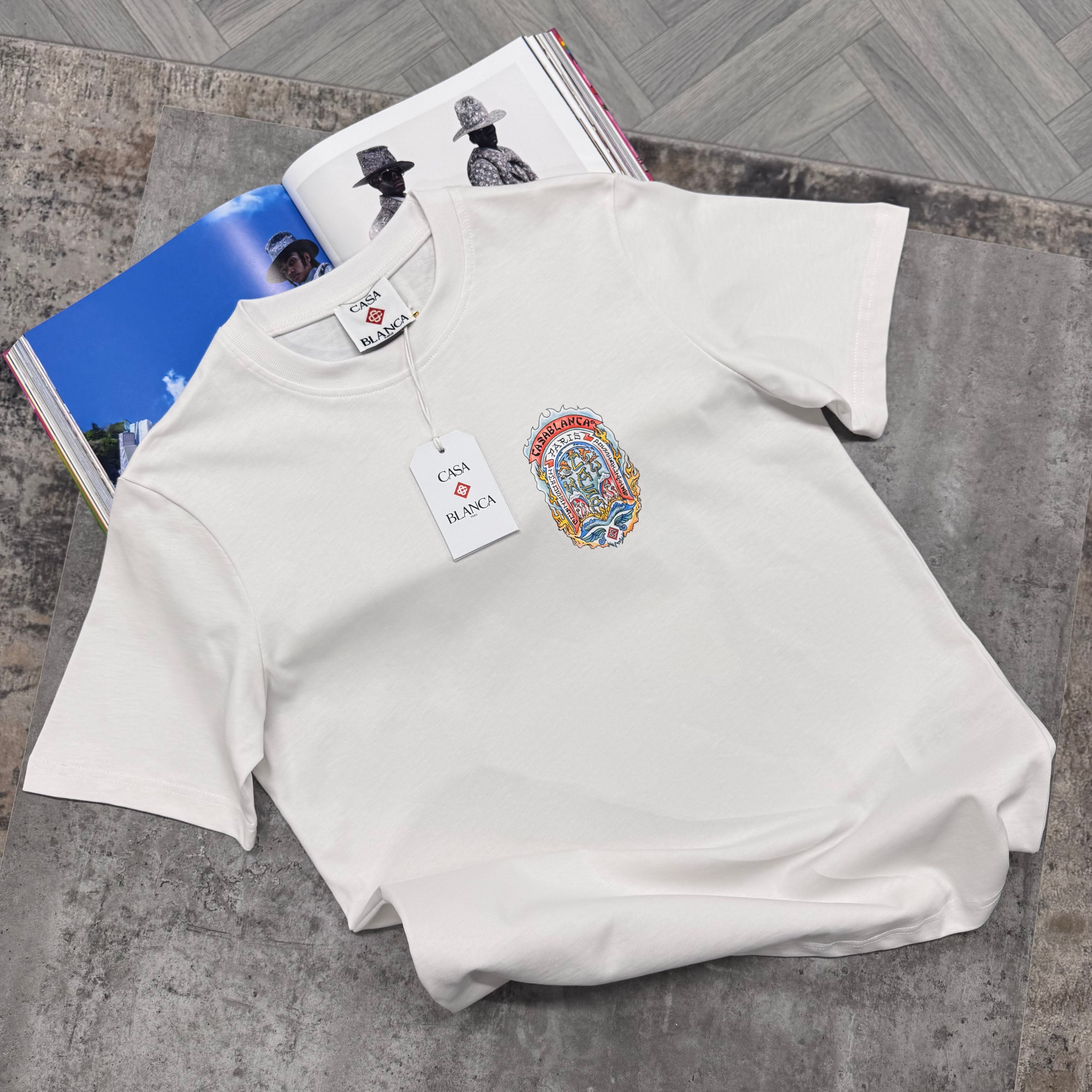 CASA PARIS T SHIRT - WHITE