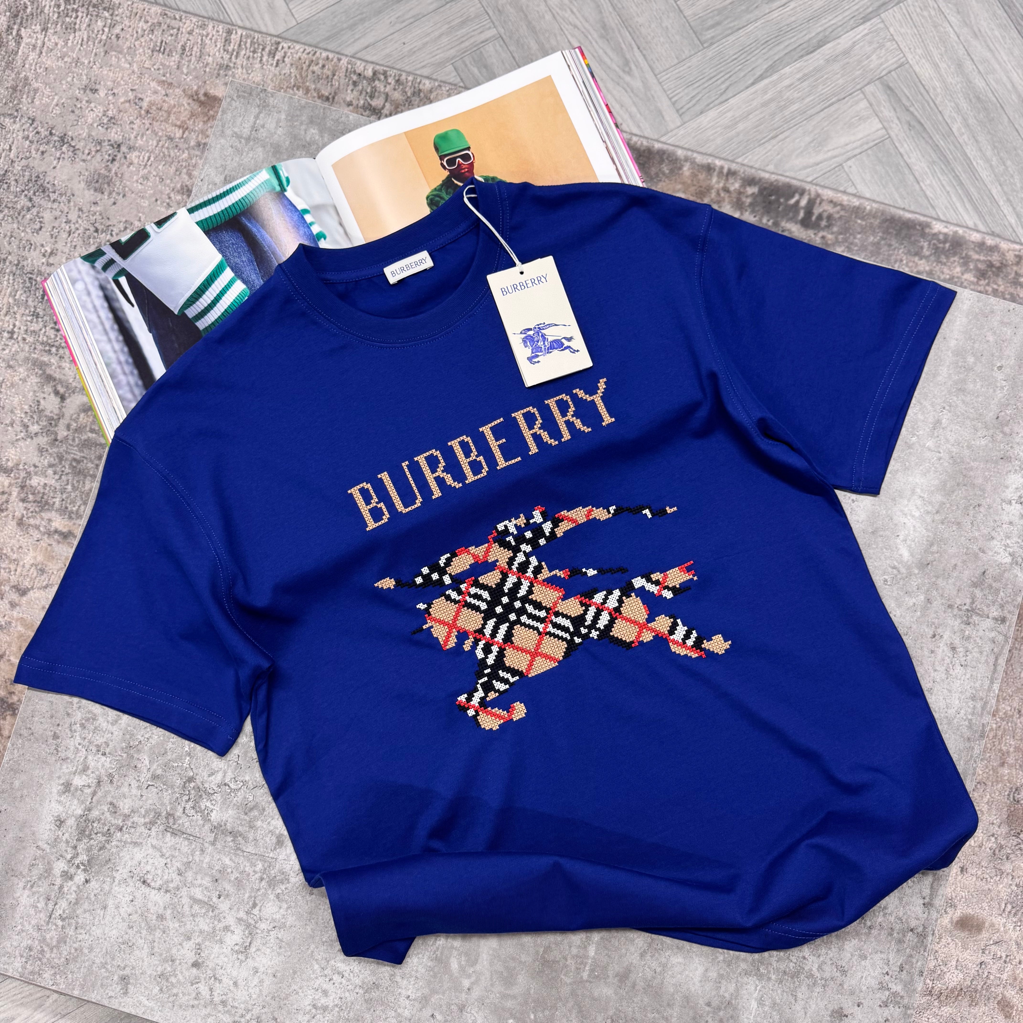 BBR PATCH LOGO T SHIRT - ROYAL BLUE