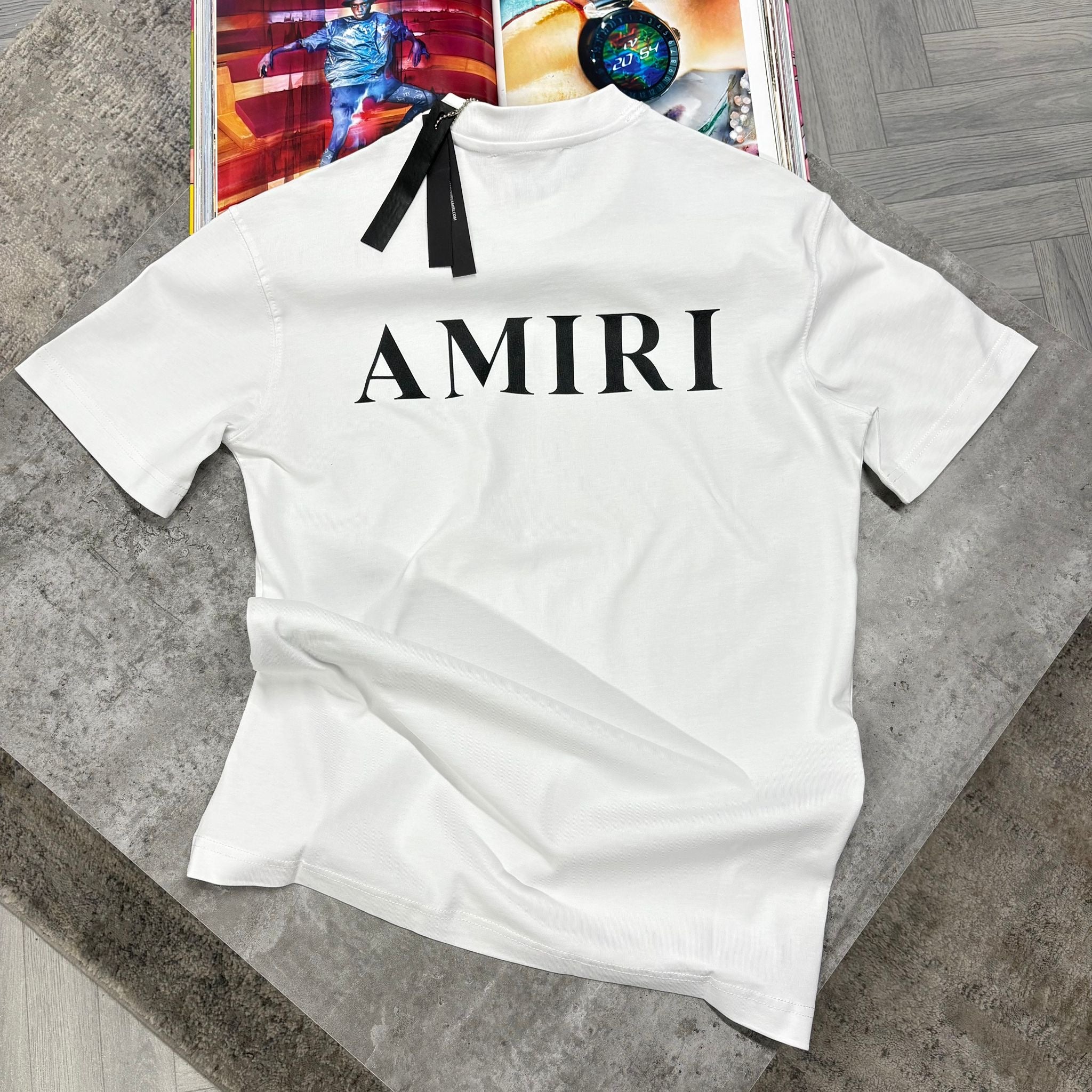 AM LOGO T SHIRT - WHITE