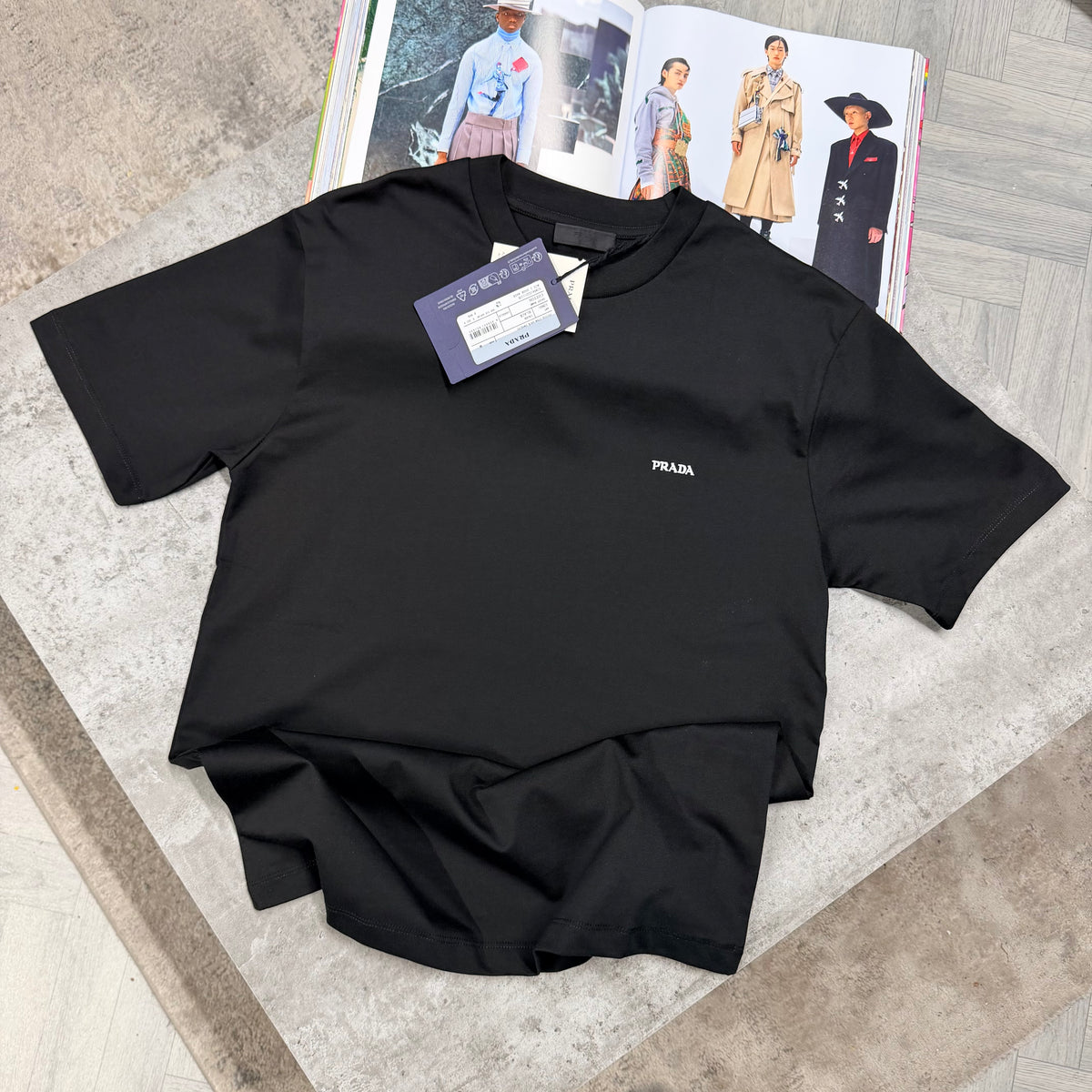 PDA SMALL LOGO T SHIRT - BLACK
