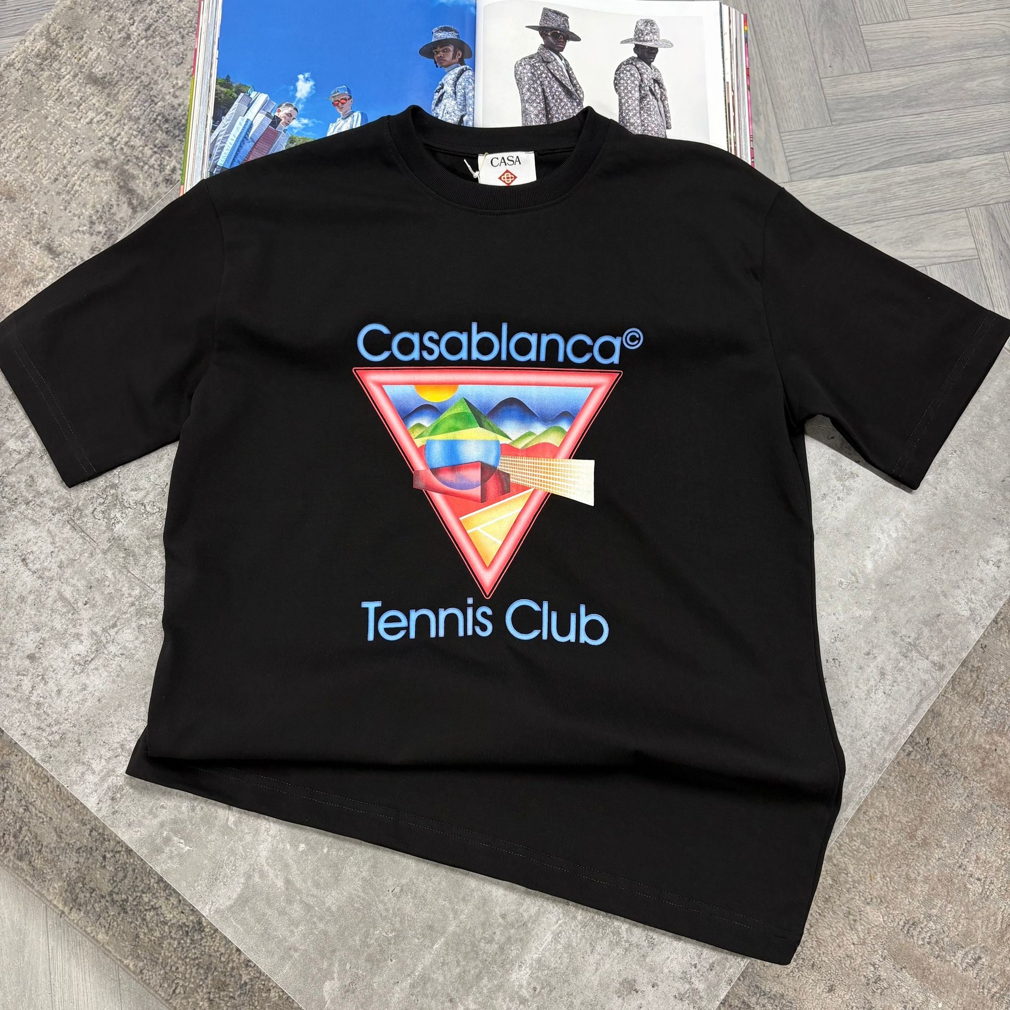CB TENNIS CLUB T SHIRT - BLACK