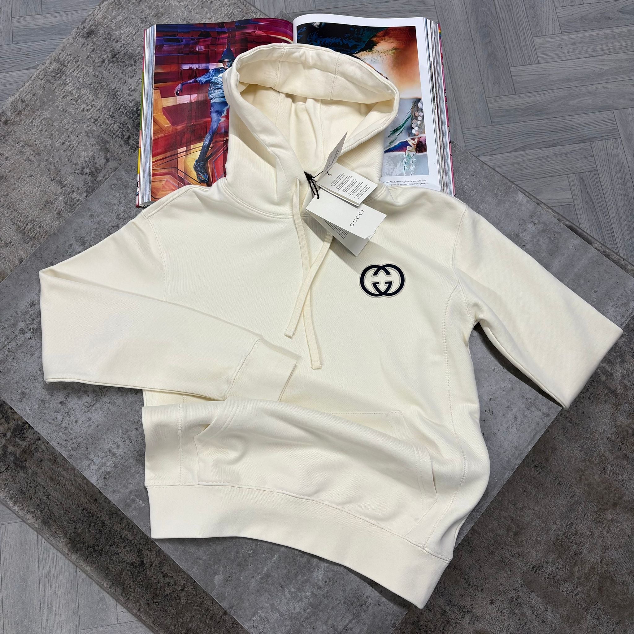 GCI LOGO HOODIE - BEIGE