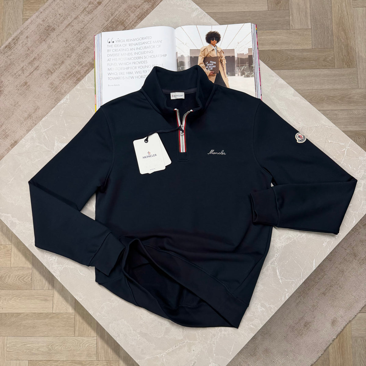 MNCLR HALF ZIP JUMPER - NAVY