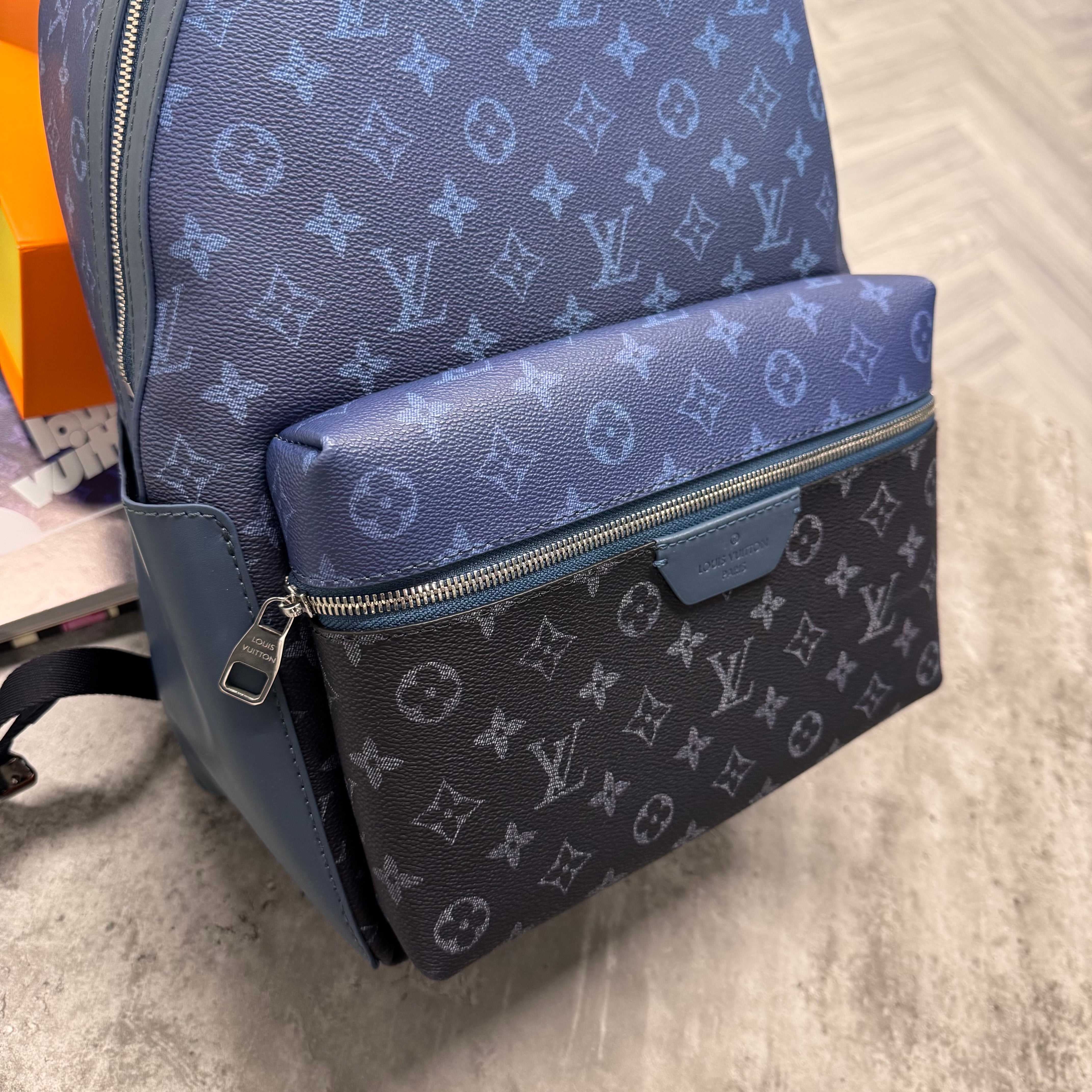 LVE MONOGRAM BACKPACK - BLUE FADE