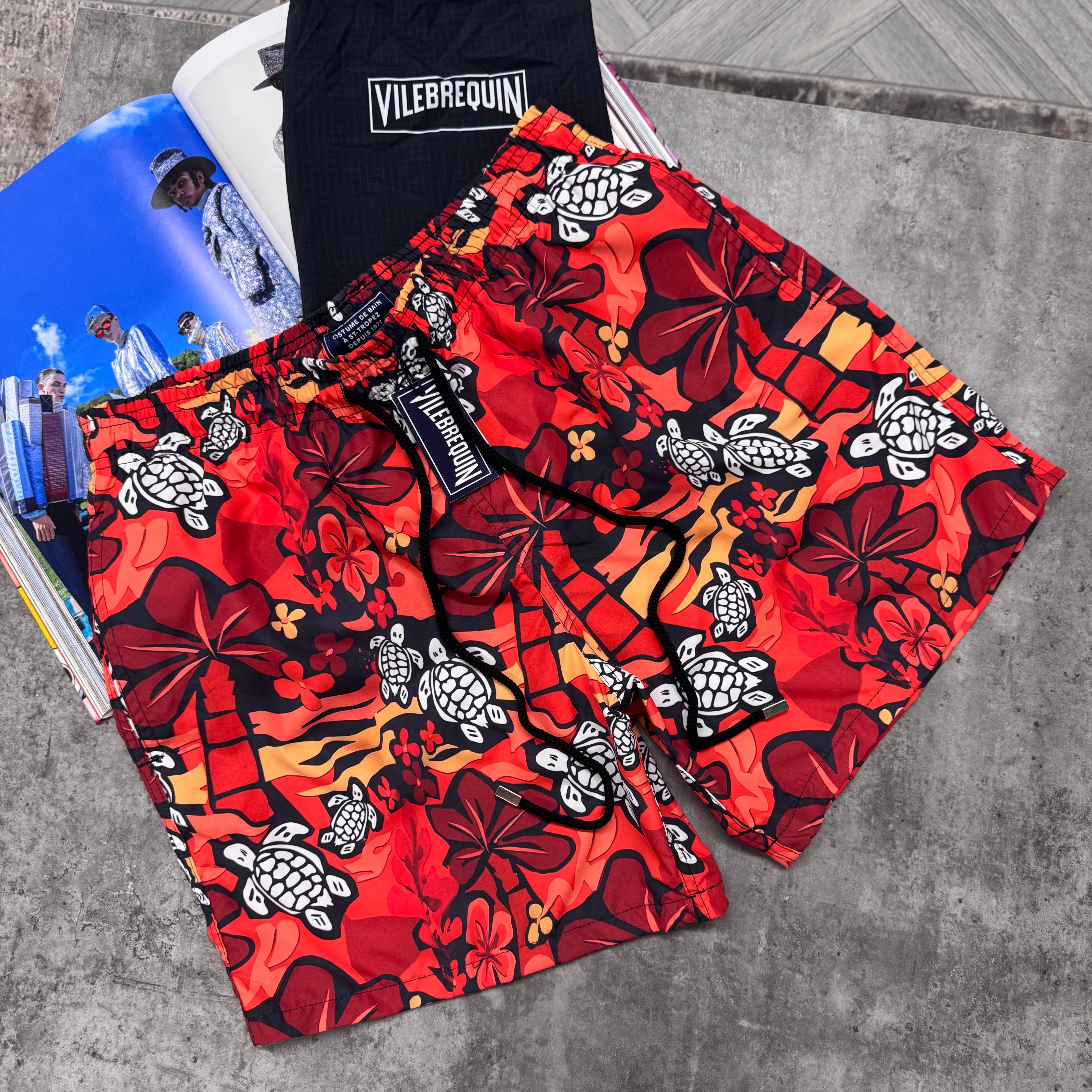 VLBQN SWIM SHORTS - APRICOT / ORANGE