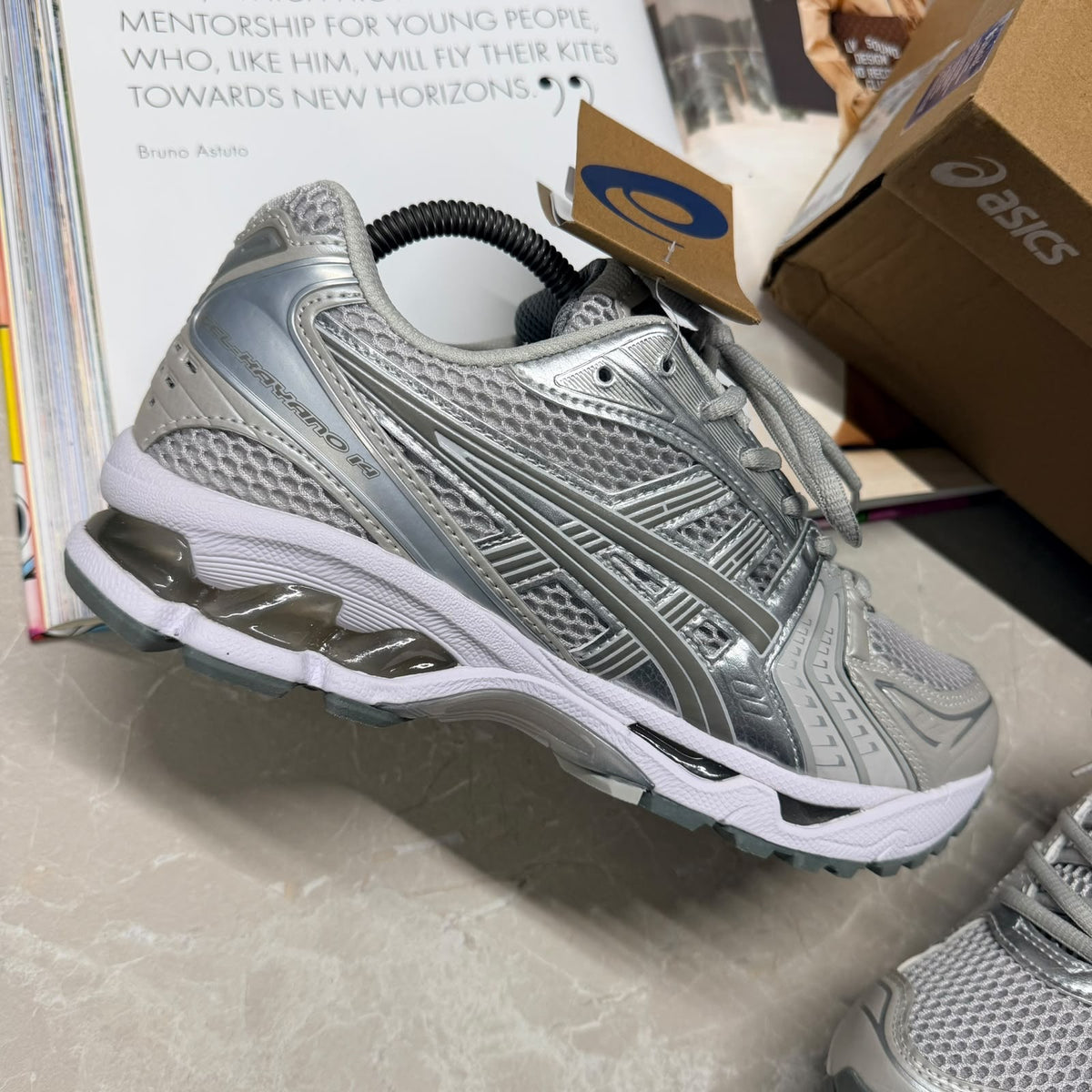 (PRE ORDER) GEL 14 TRAINER - GREY