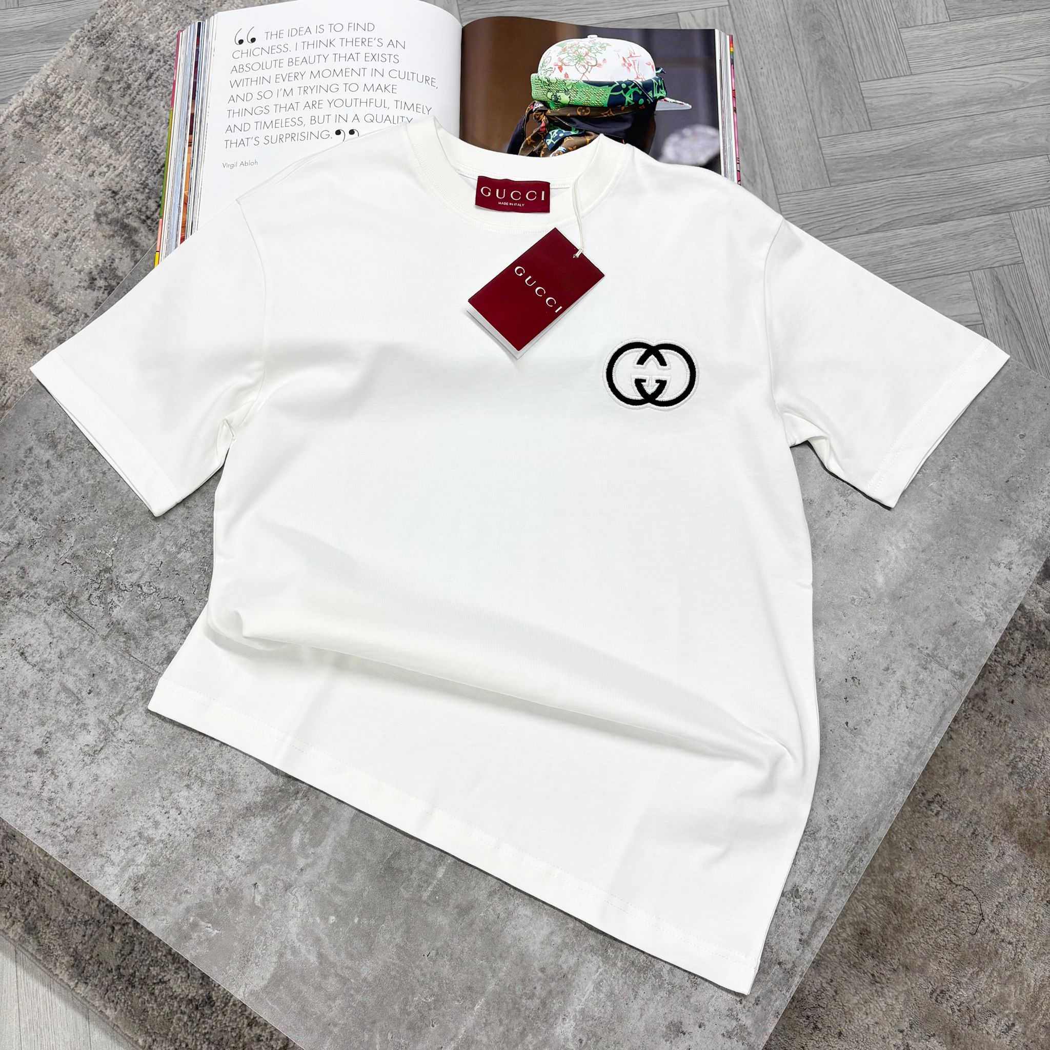 GG LOGO T SHIRT - WHITE
