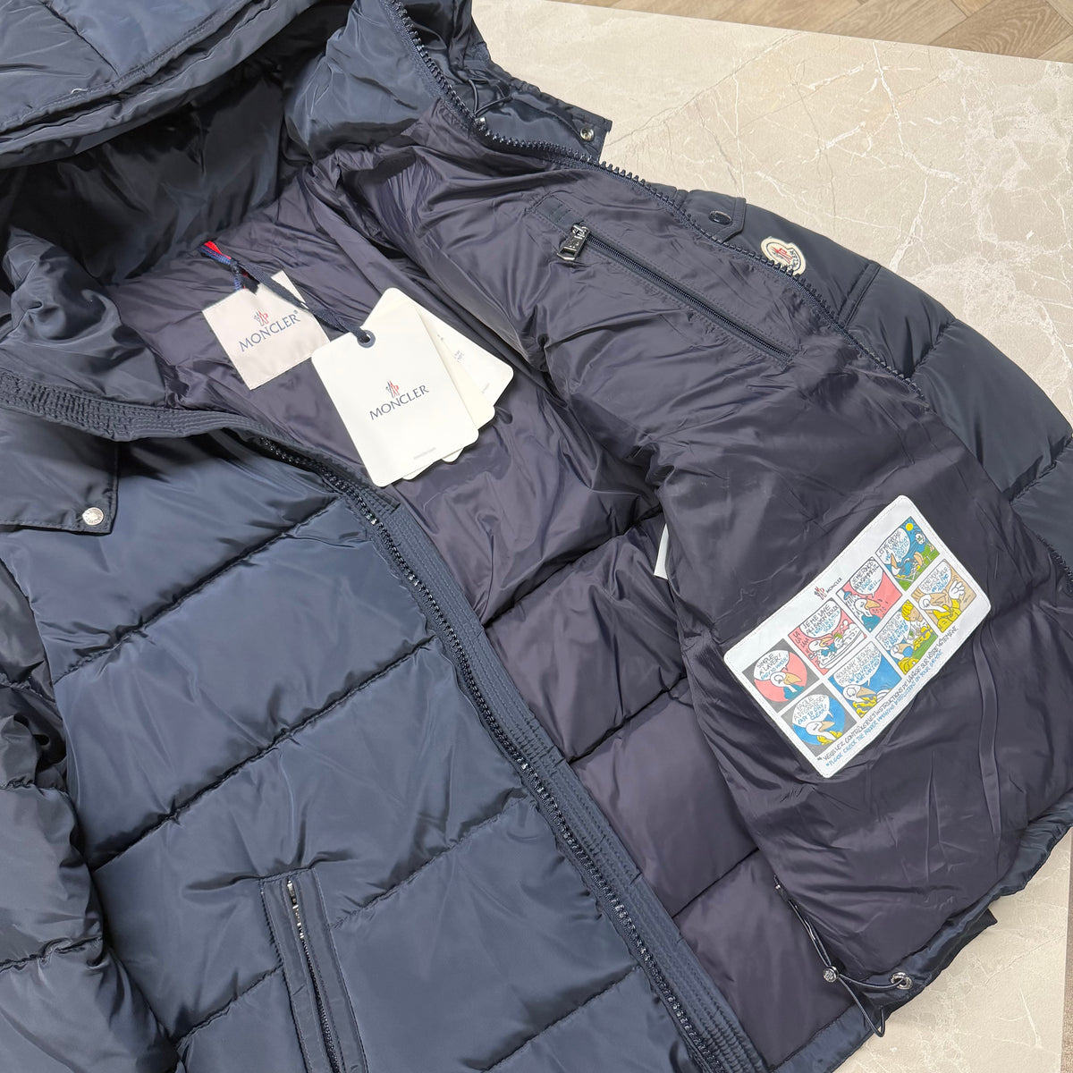 MNCLR MATTE MAYA COAT - NAVY