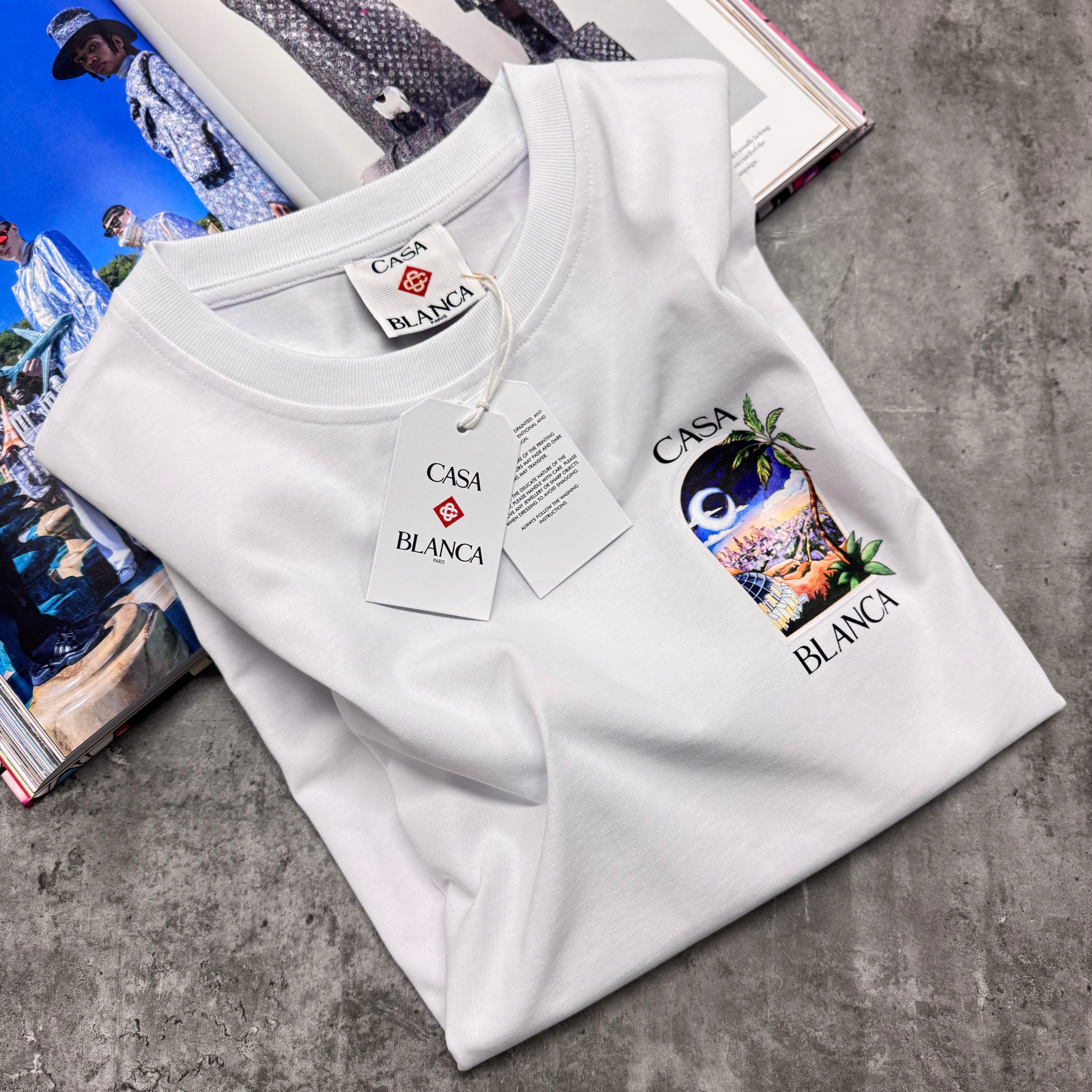 CASA LA NIGHTS T SHIRT - WHITE