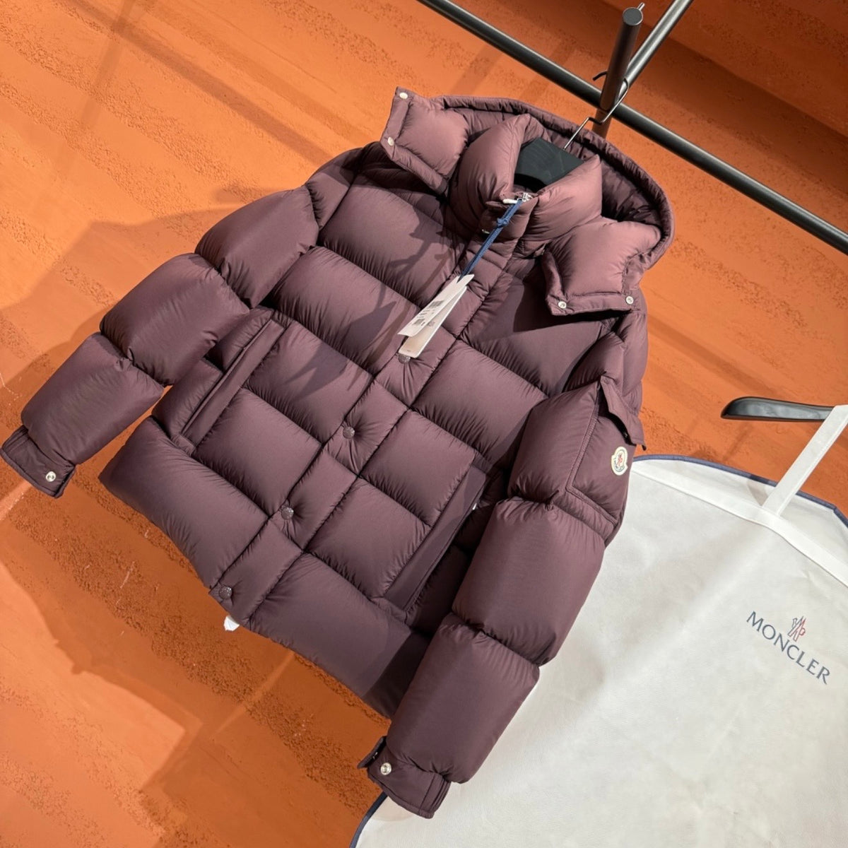 (PRE ORDER) MNCLR QUILTED DOWN PUFFER COAT - MUAVE