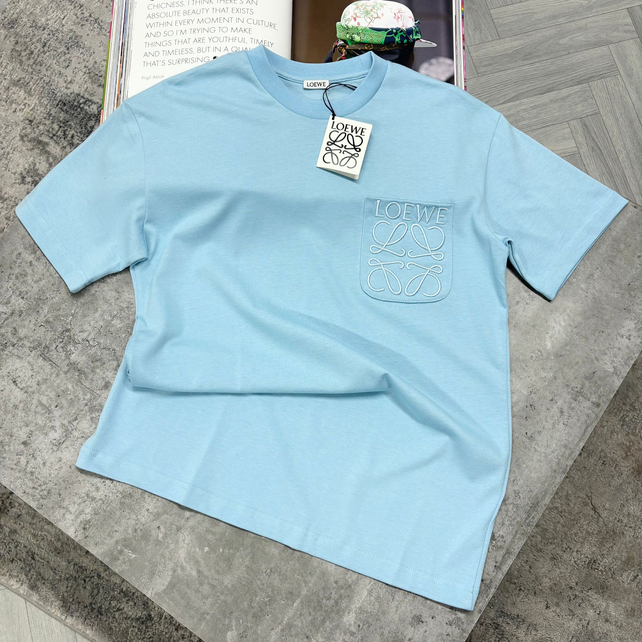LWE POCKET LOGO T SHIRT - SKY BLUE