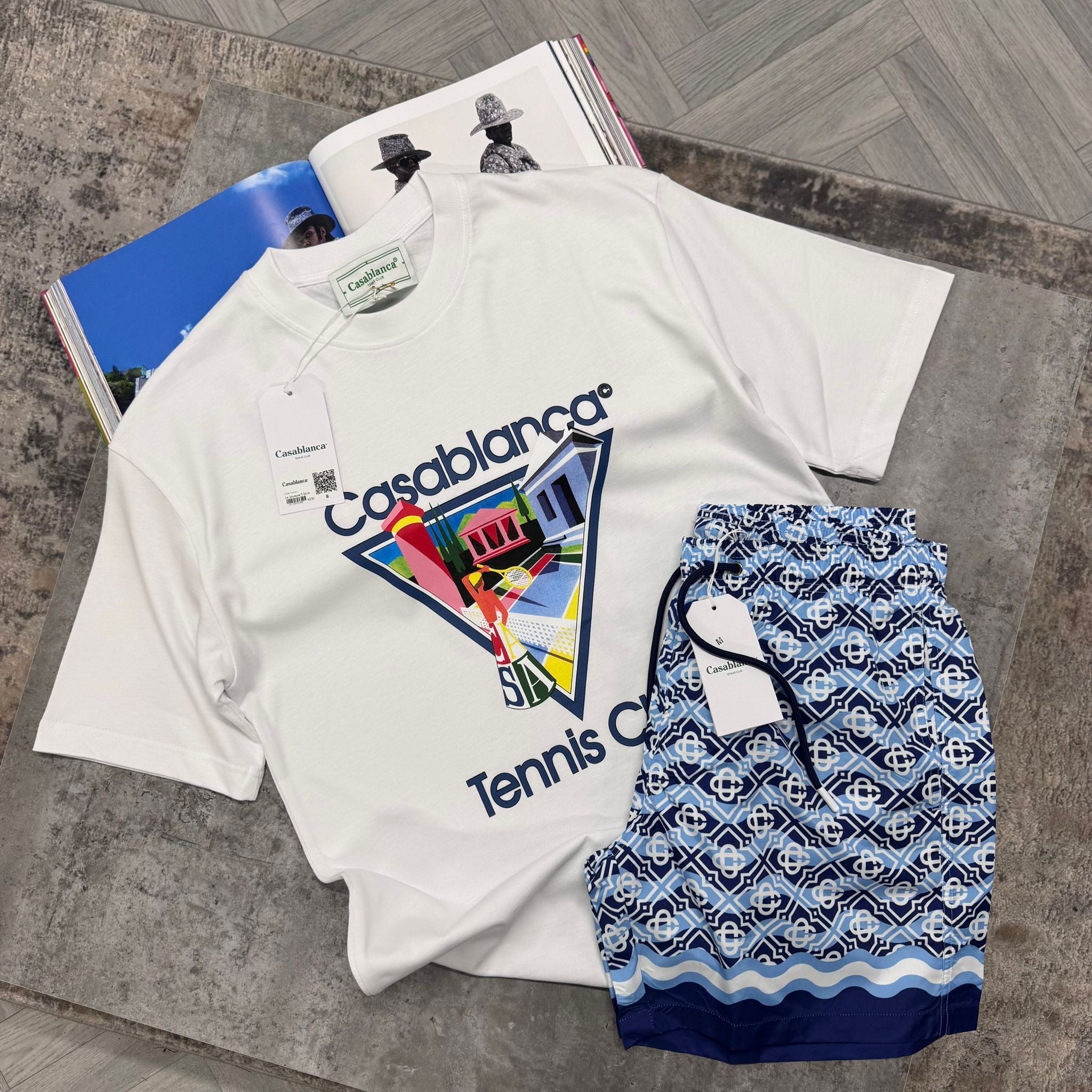 CASA TENNIS CLUB T SHIRT - WHITE