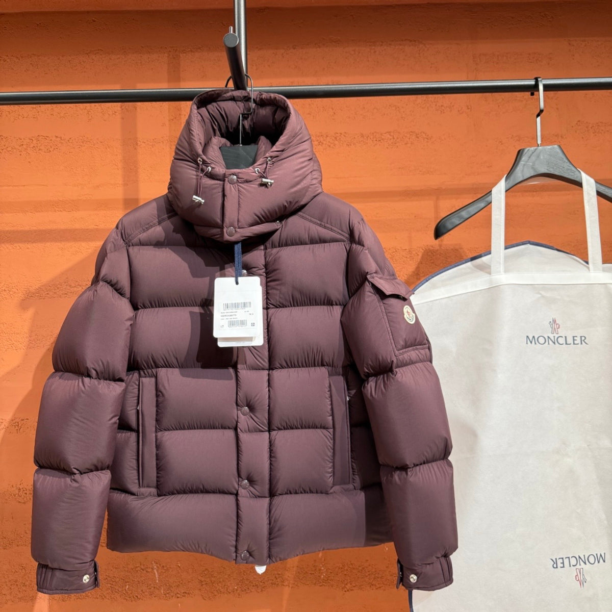 (PRE ORDER) MNCLR QUILTED DOWN PUFFER COAT - MUAVE