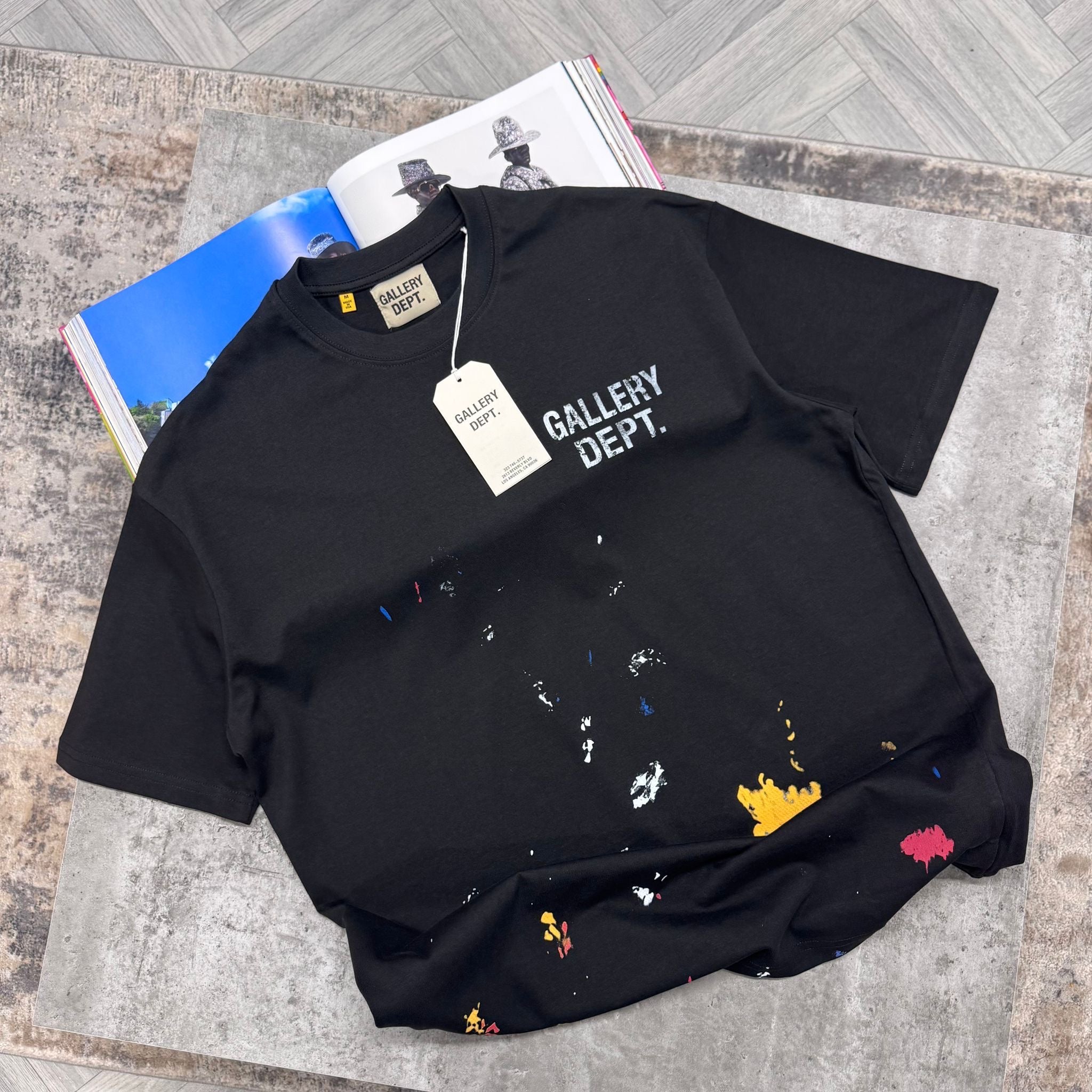 GALLERY D MIAMI T SHIRT - BLACK