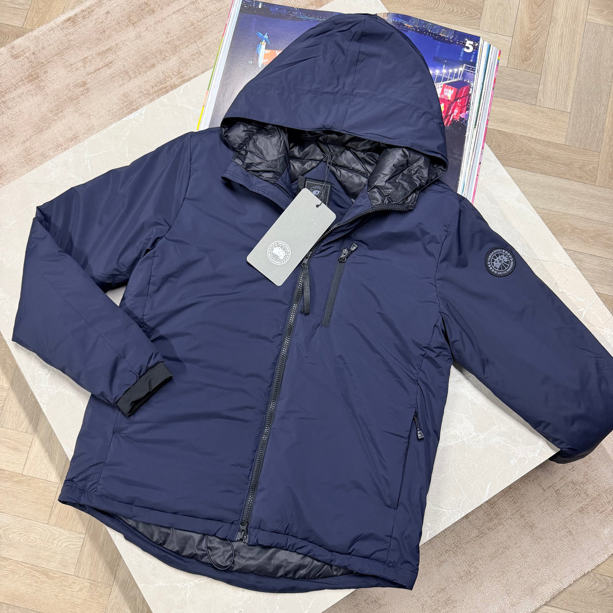 CD LODGE BLACK BADGE COAT - NAVY