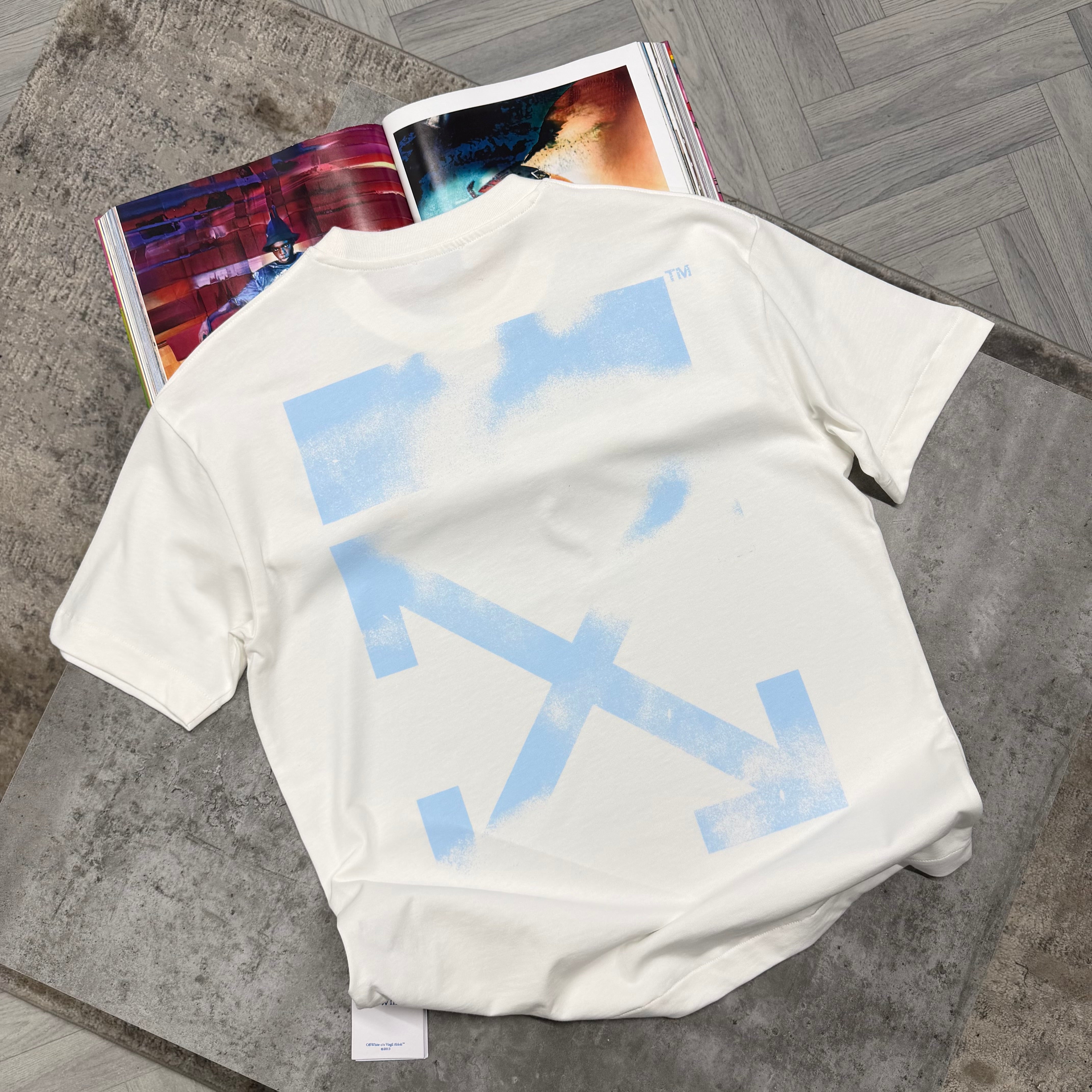 OW STENCIL T SHIRT - WHITE