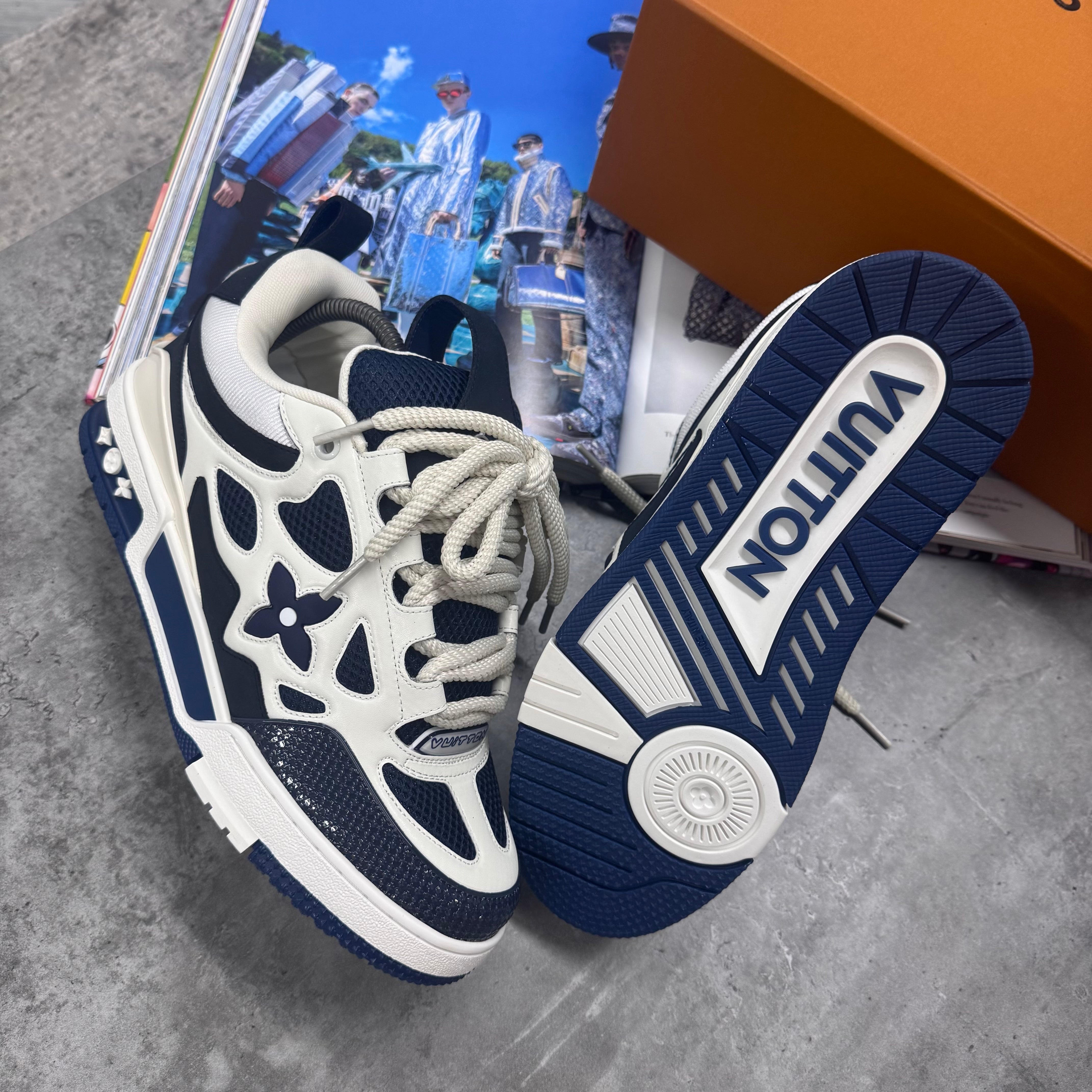 (PRE ORDER) LVE SKATE TRAINERS - NAVY