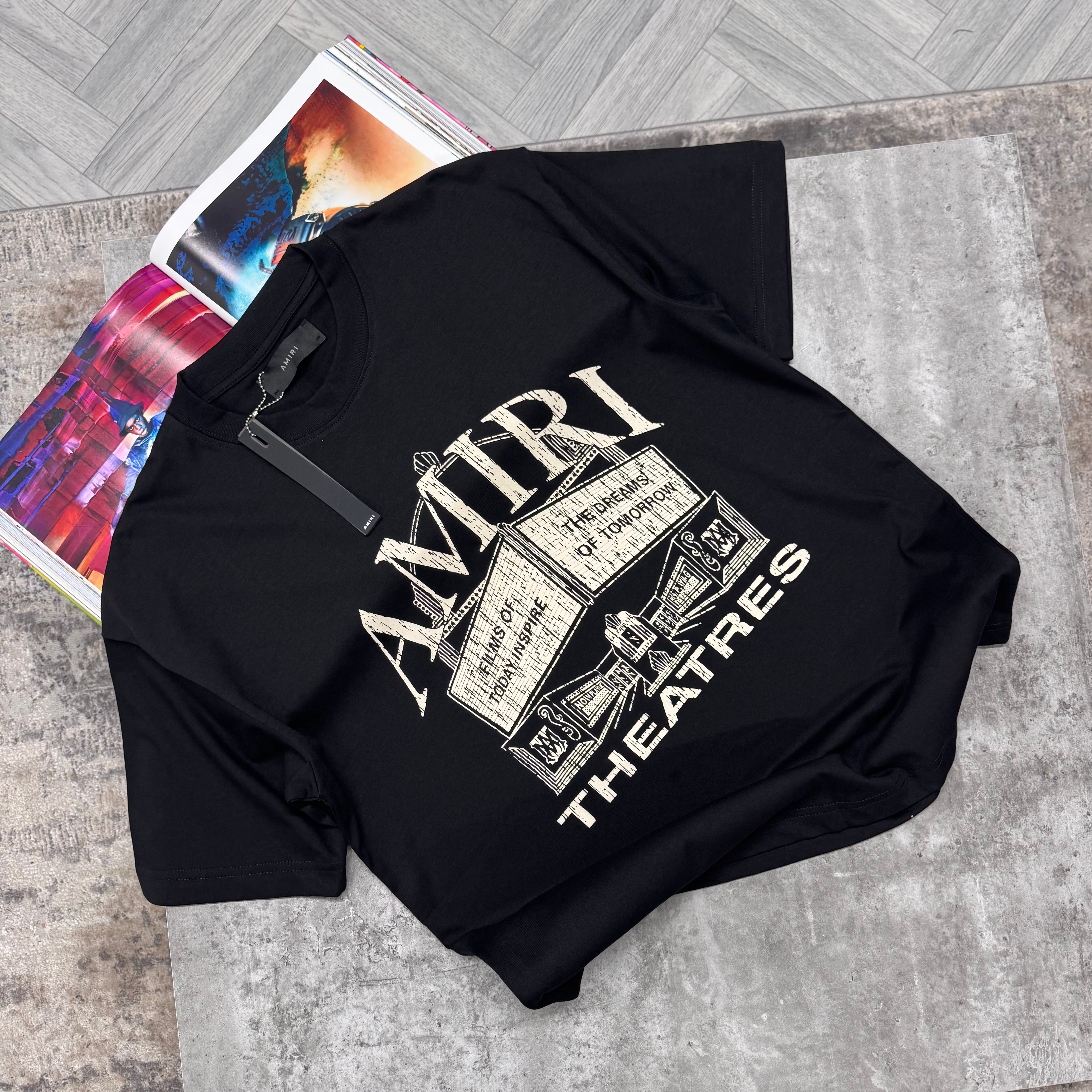 AM THEATRES T SHIRT - BLACK