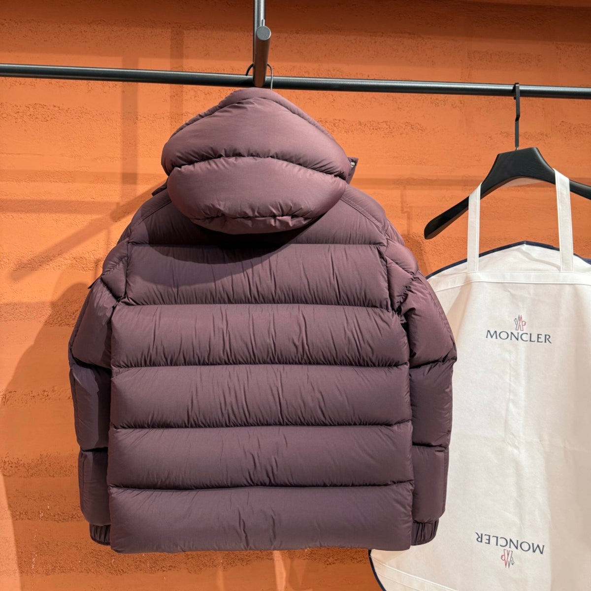 (PRE ORDER) MNCLR QUILTED DOWN PUFFER COAT - MUAVE