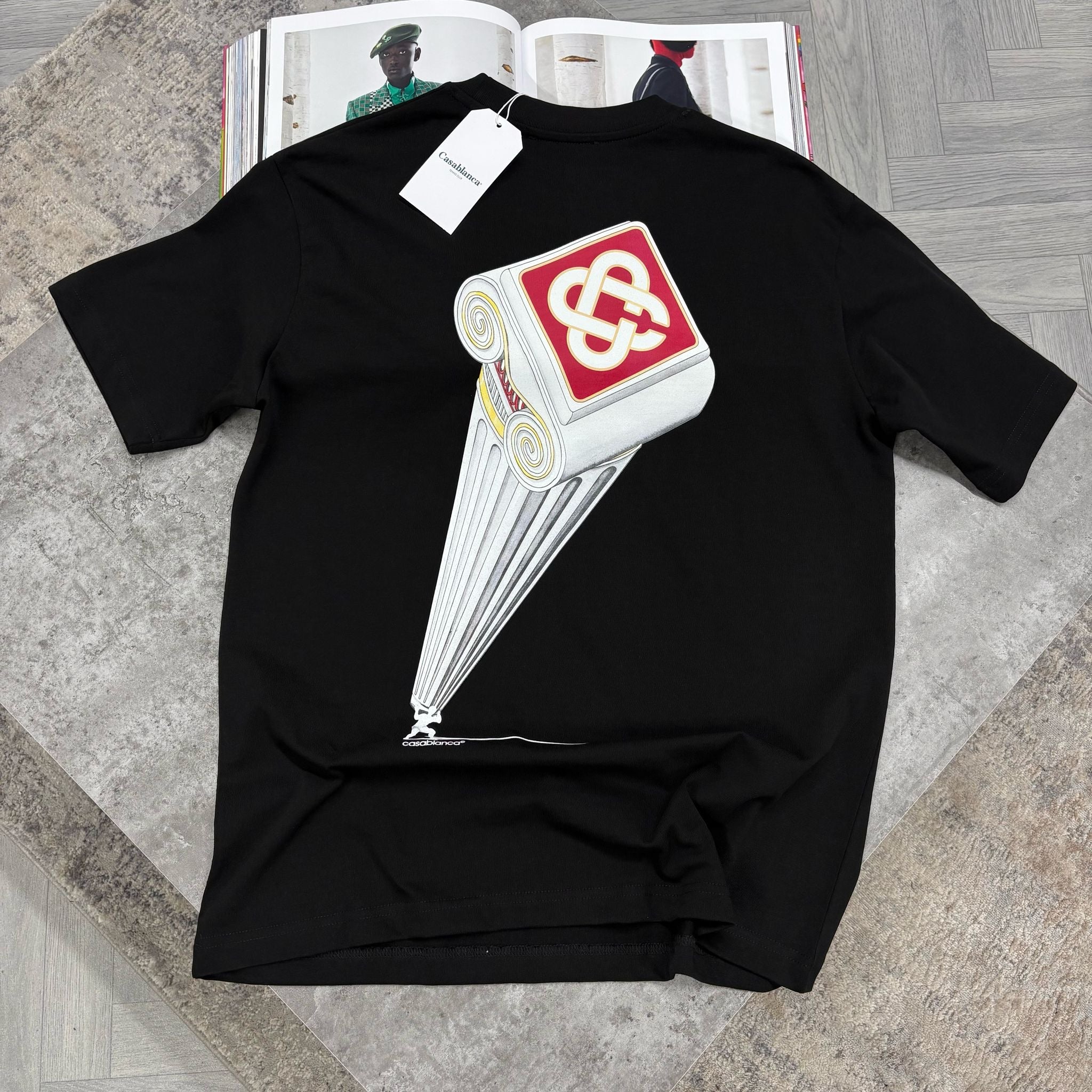 CASA PILLAR T SHIRT - BLACK