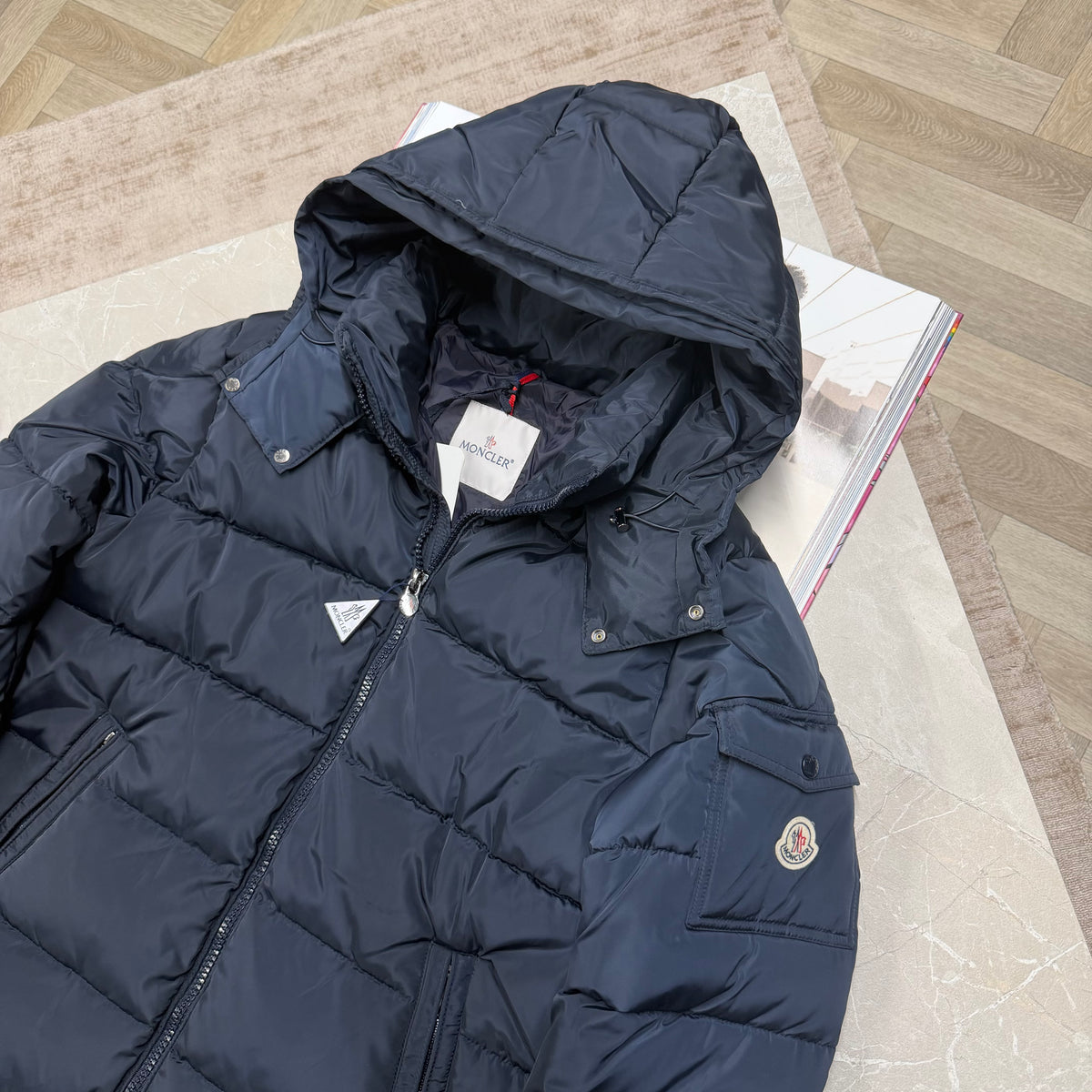 MNCLR MATTE MAYA COAT - NAVY