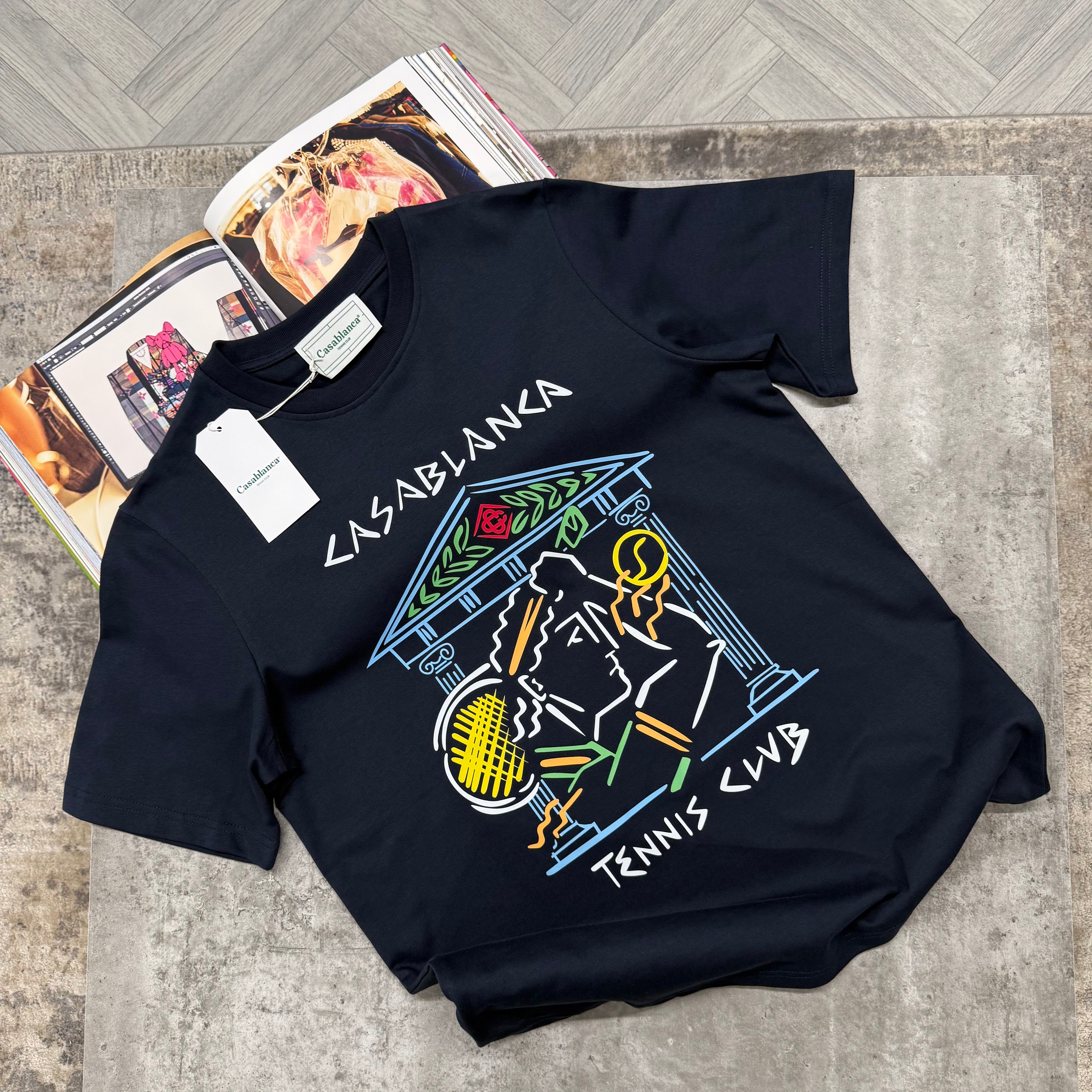 CB TEMPLE T SHIRT - NAVY