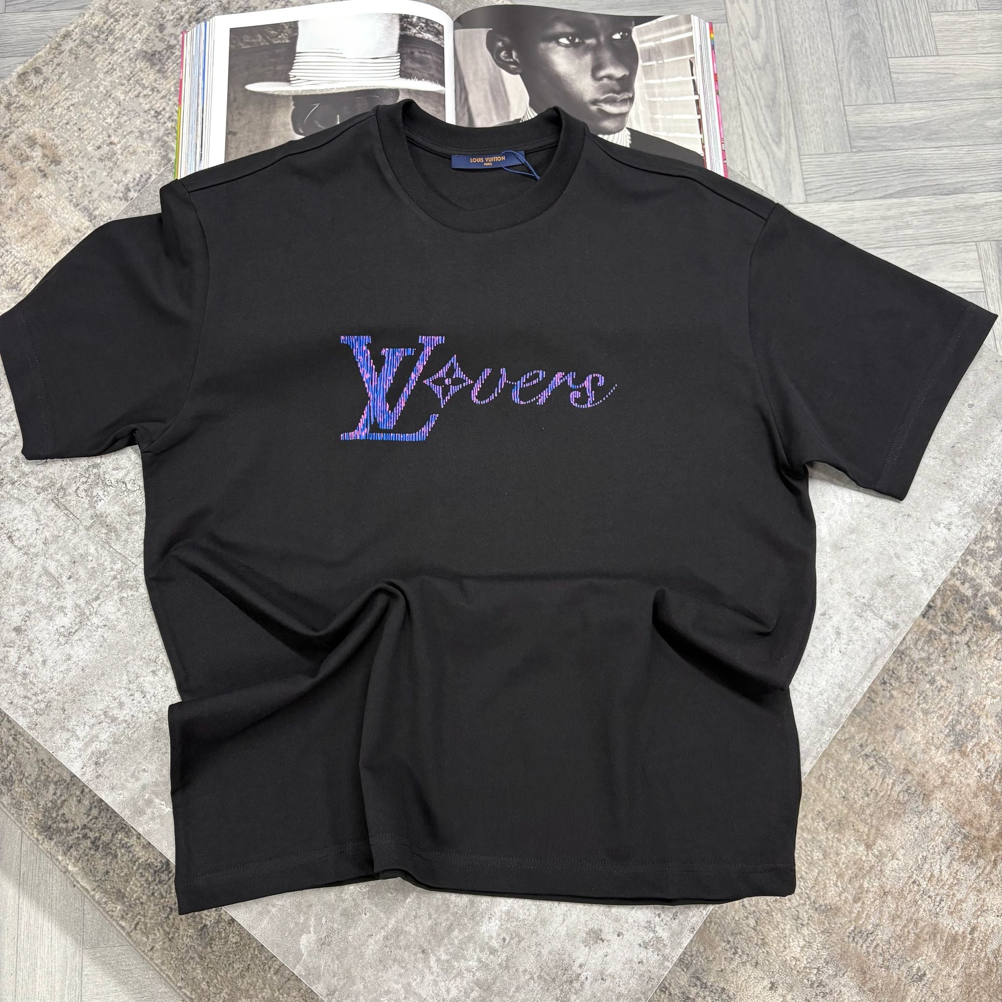 LVE LOVERS T SHIRT - BLACK