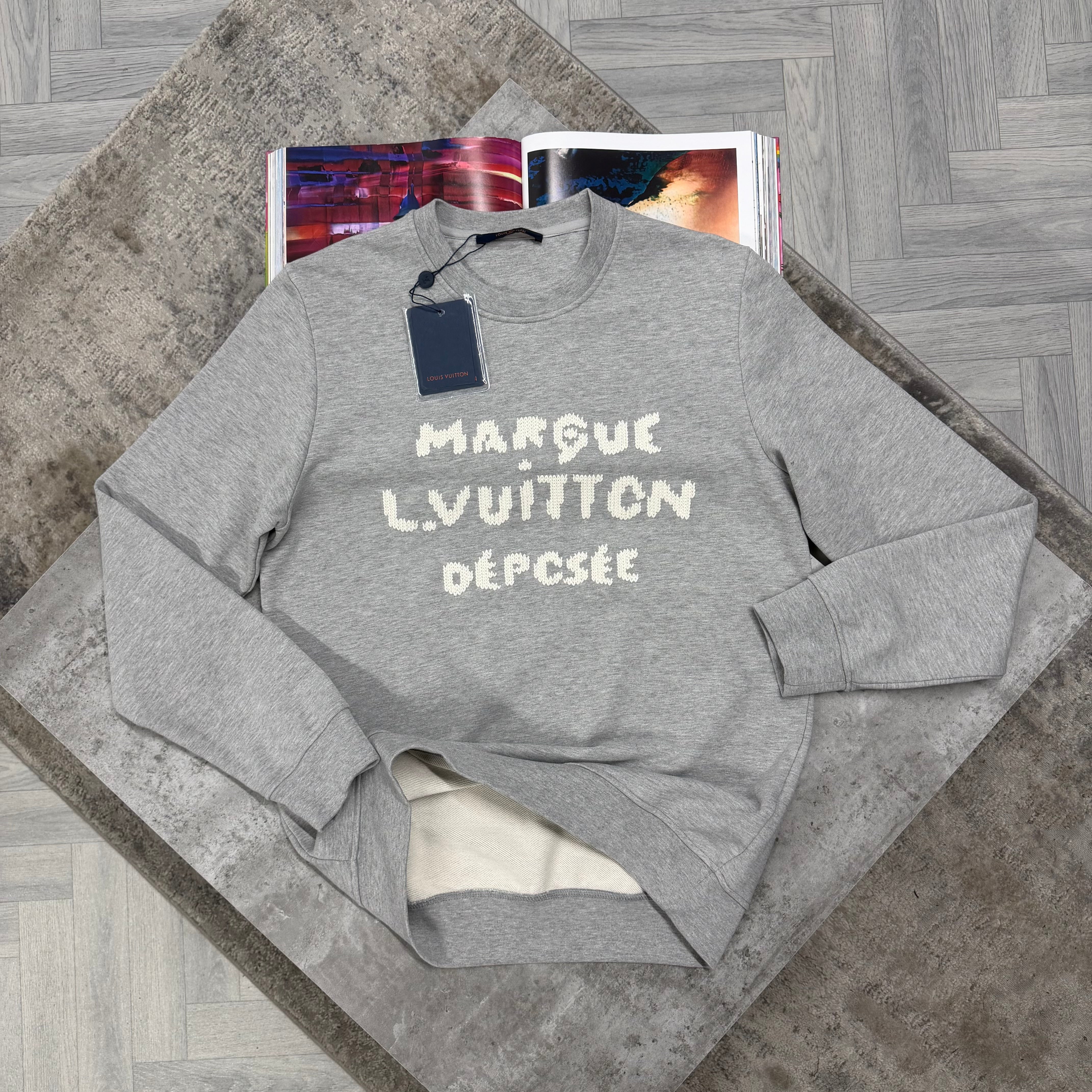 LVE MARQUE CREWNECK JUMPER - GREY