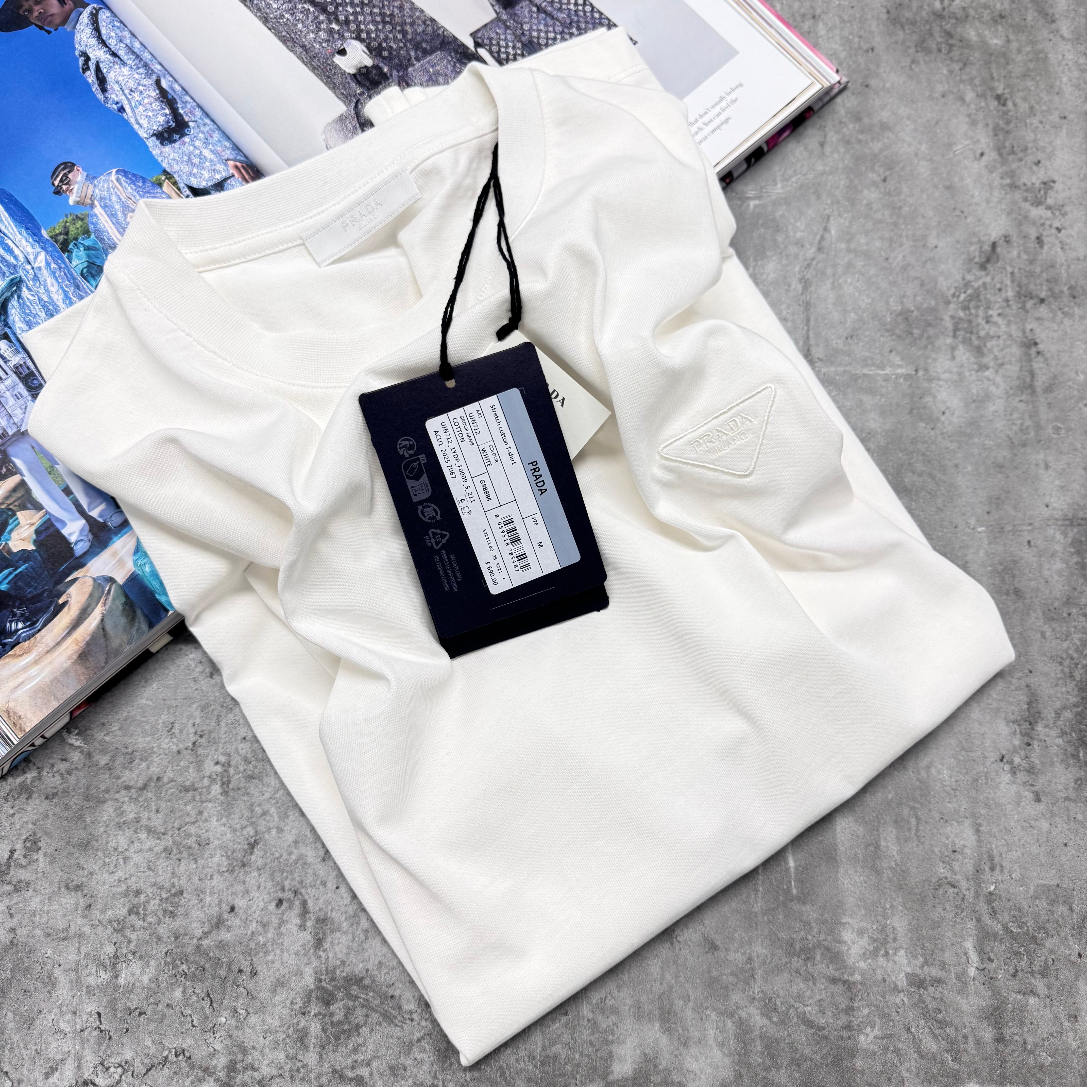 PDA MILANO LOGO T SHIRT - WHITE