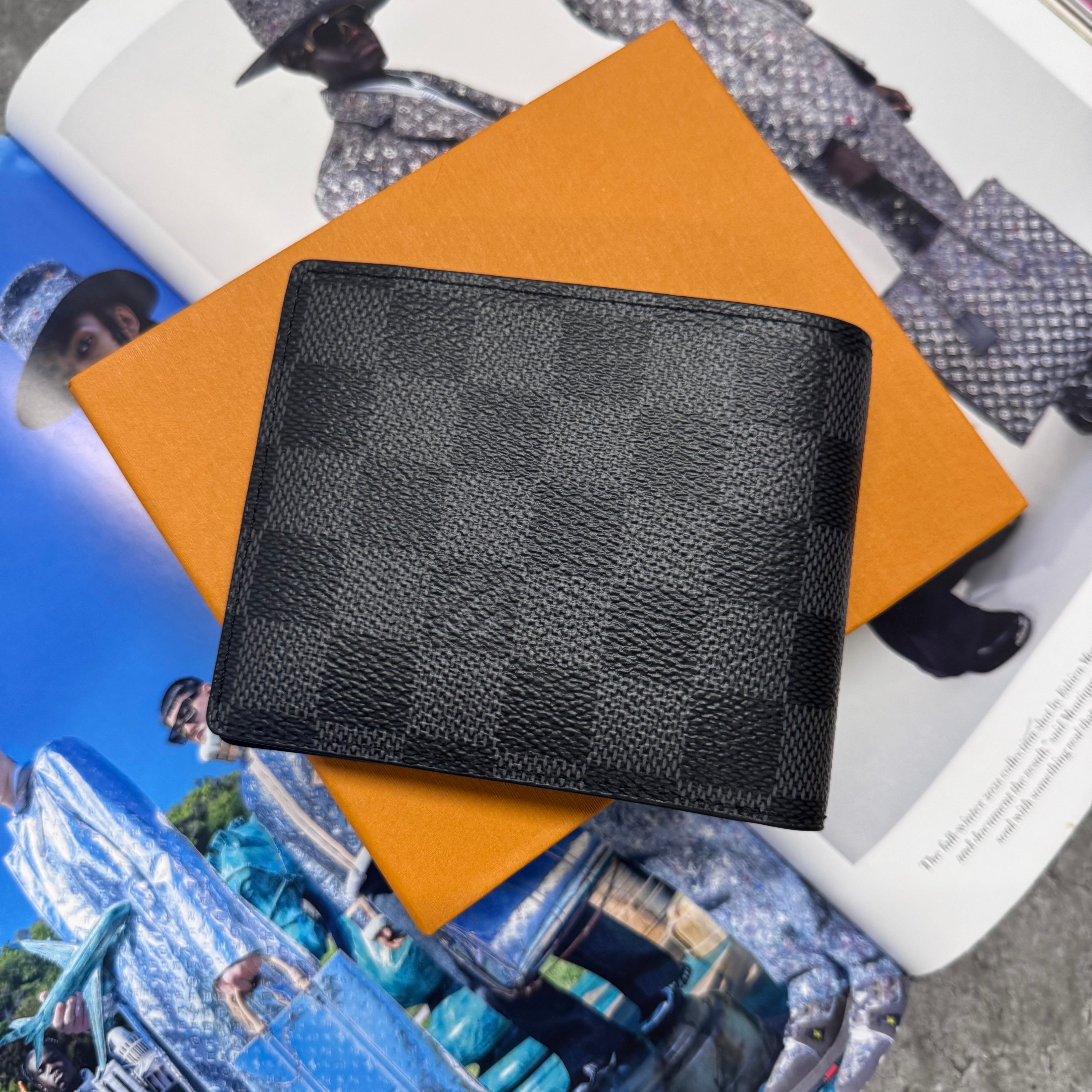 (PRE ORDER) LVE DAMIER WALLET - BLACK