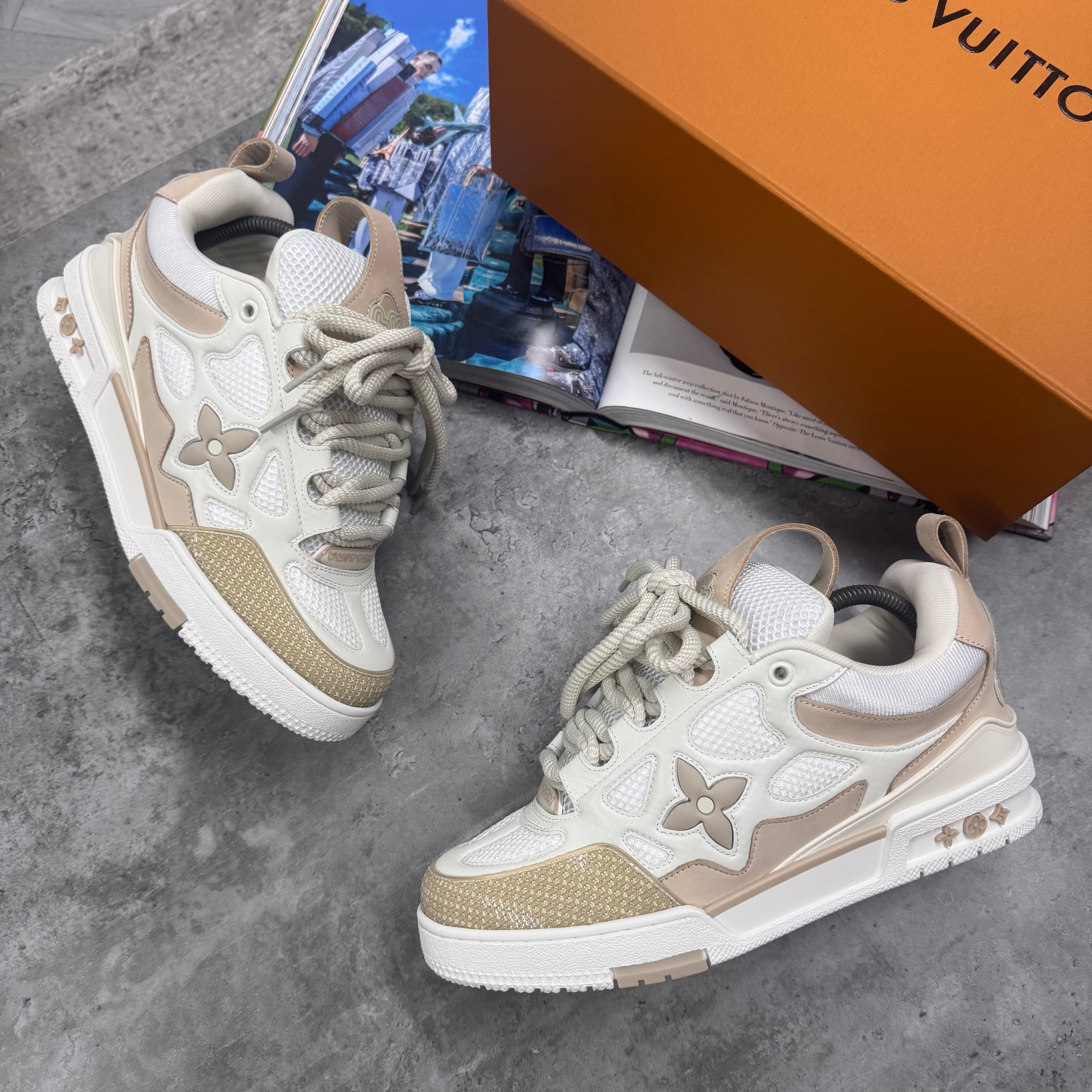 (PRE ORDER) LVE SKATE TRAINERS - BEIGE