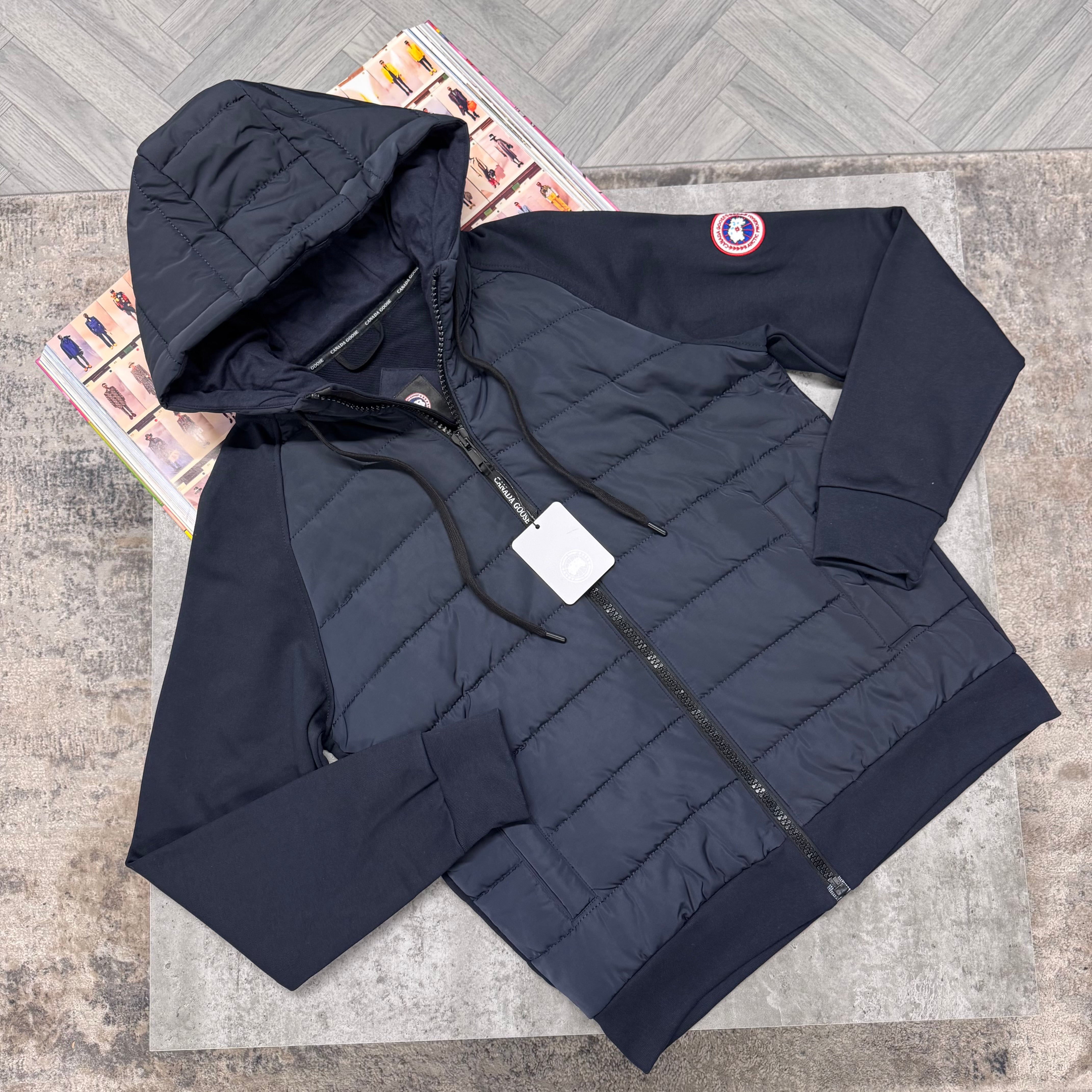 CG HYBRIDGE HURON HOODED ZIP JACKET - NAVY