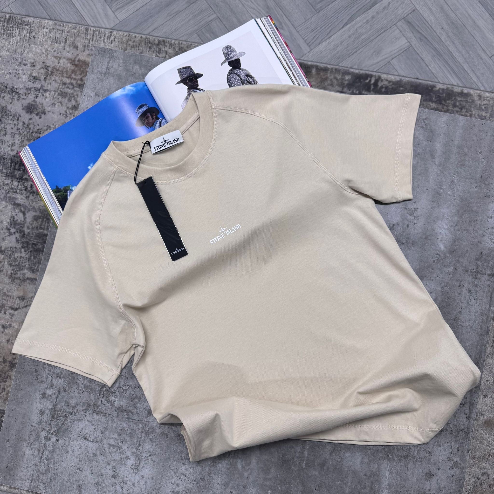 SI COMPASS T SHIRT - BEIGE