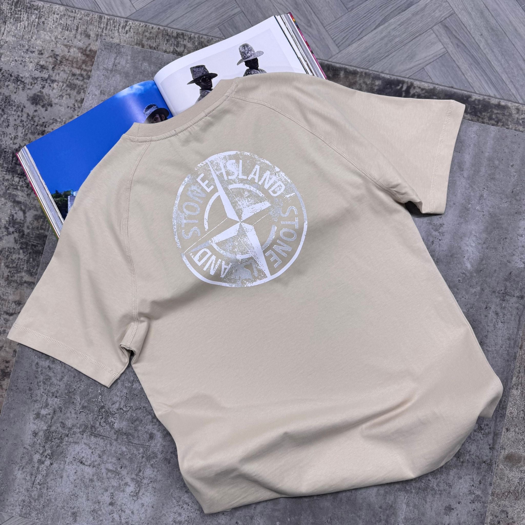 SI COMPASS T SHIRT - BEIGE