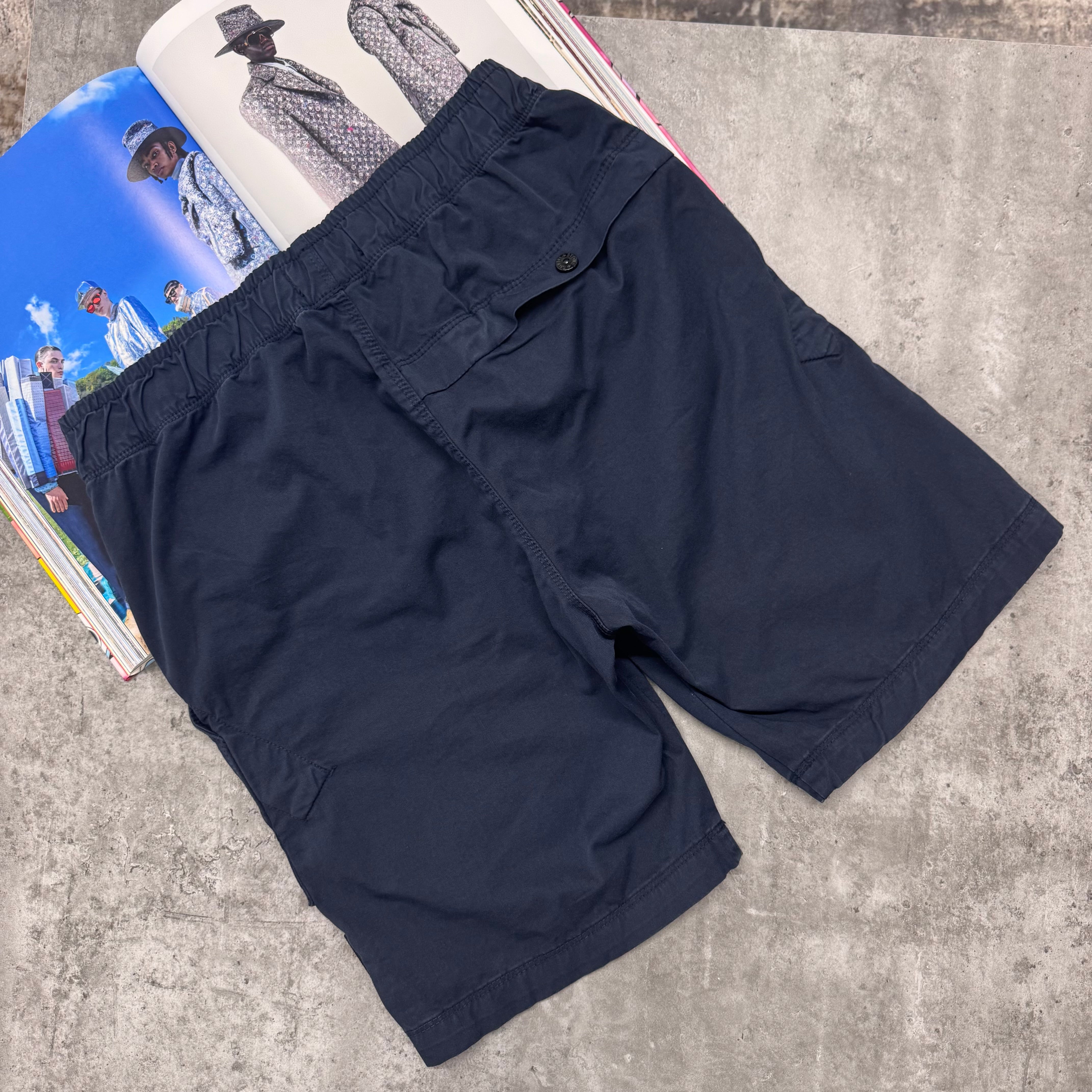SI BUTTON POCKET CARGO SHORTS - NAVY