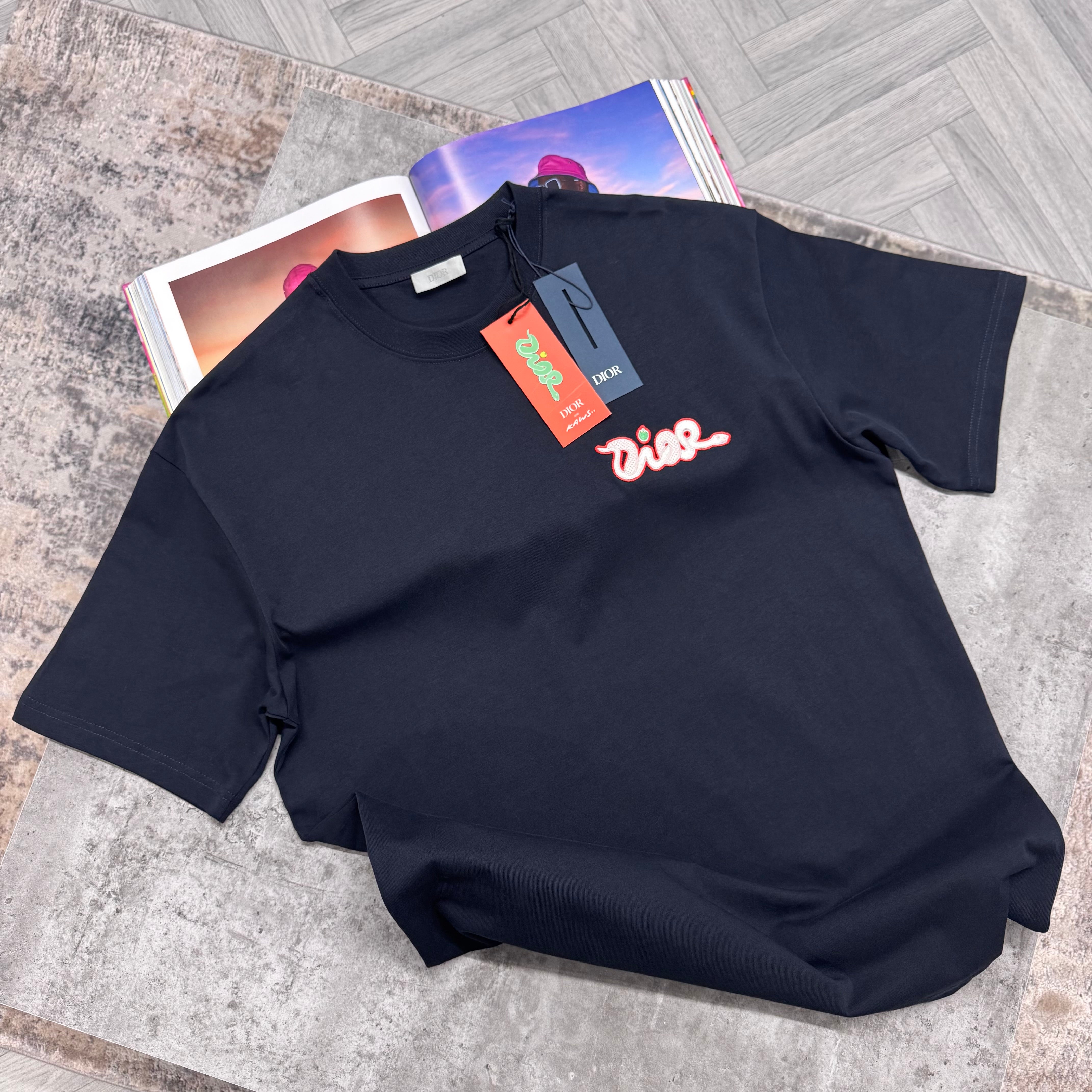 CD KAWS T SHIRT - NAVY
