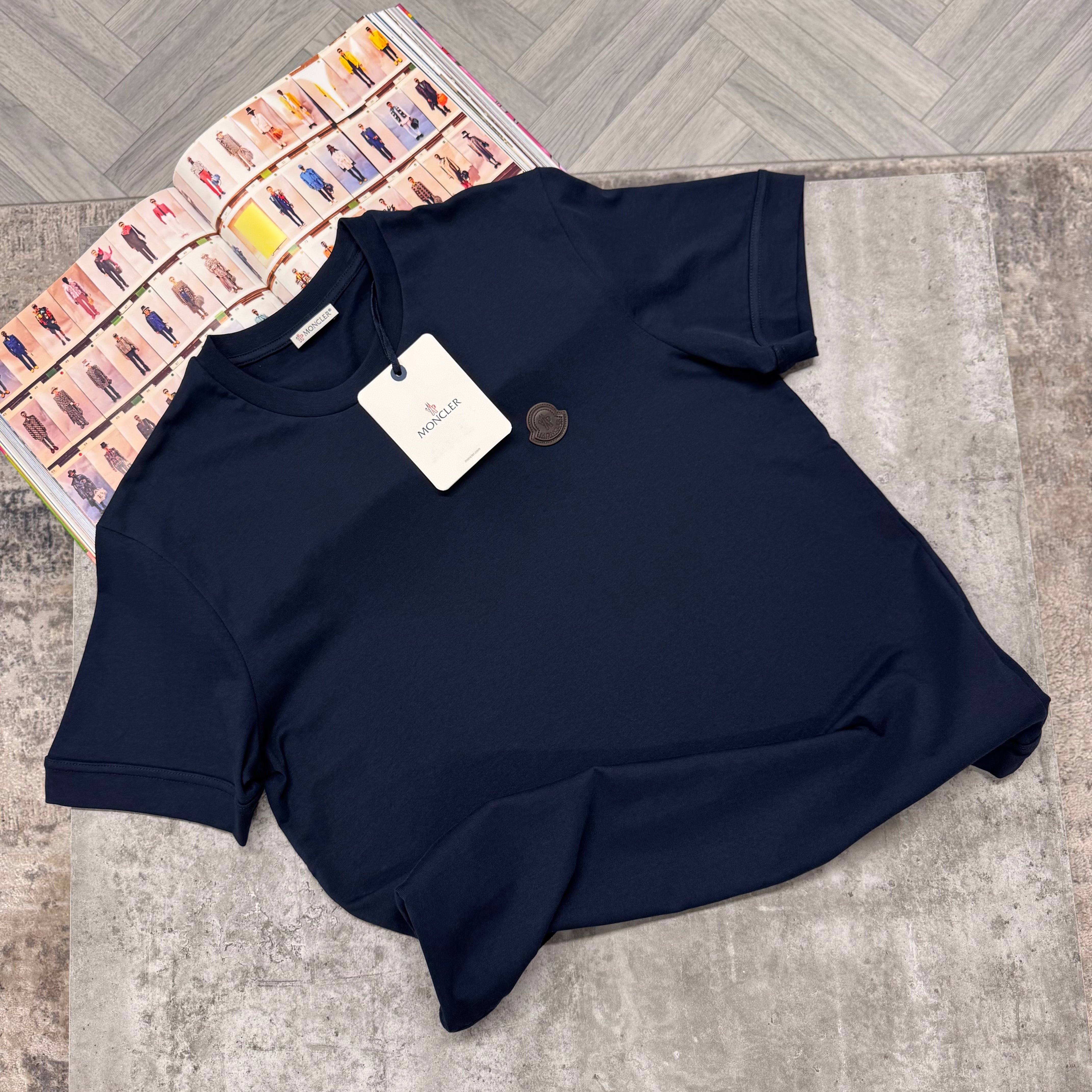 MNCLR LAYERED BADGE T SHIRT - NAVY
