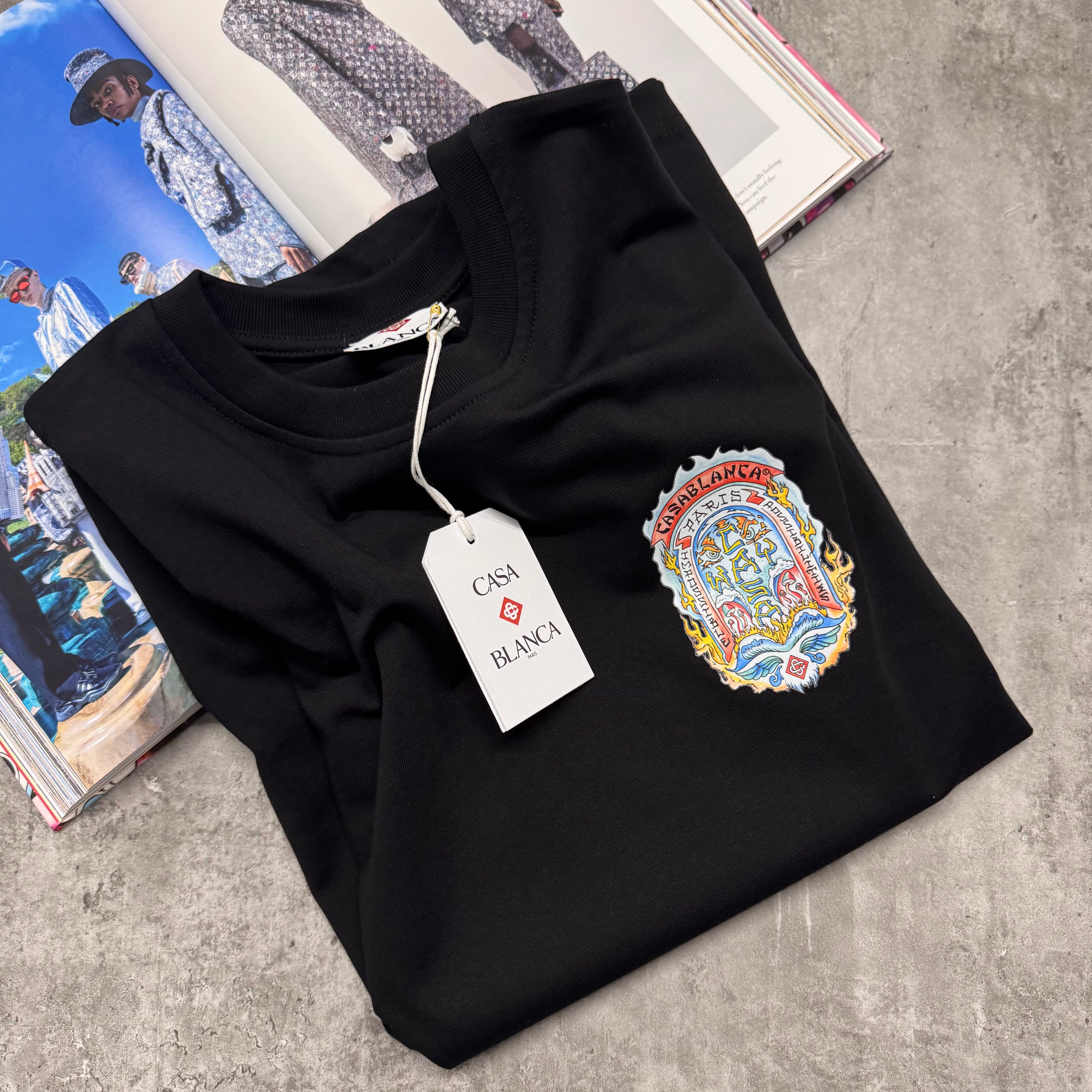 CASA PARIS T SHIRT - BLACK
