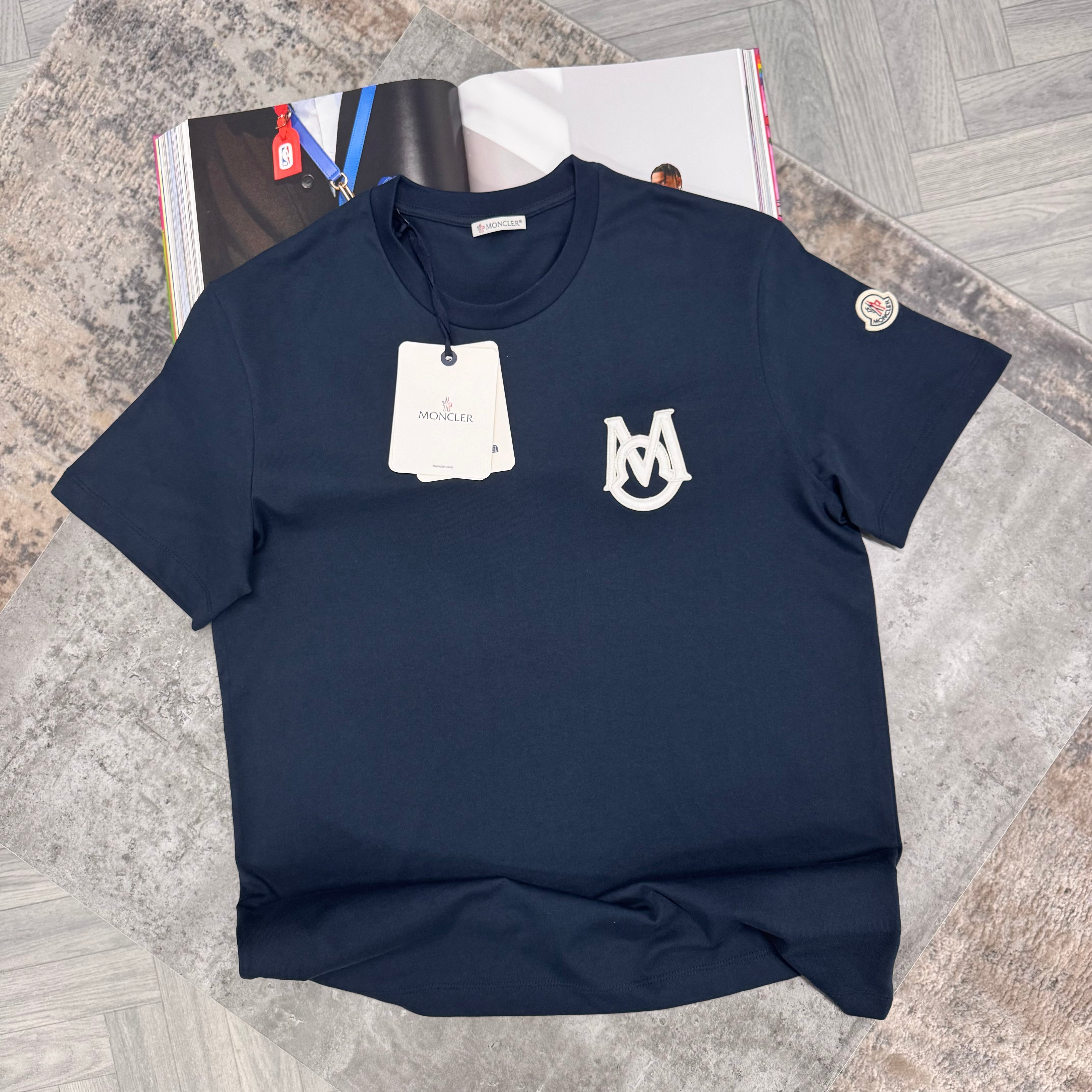MNCLR M BADGE T SHIRT - NAVY