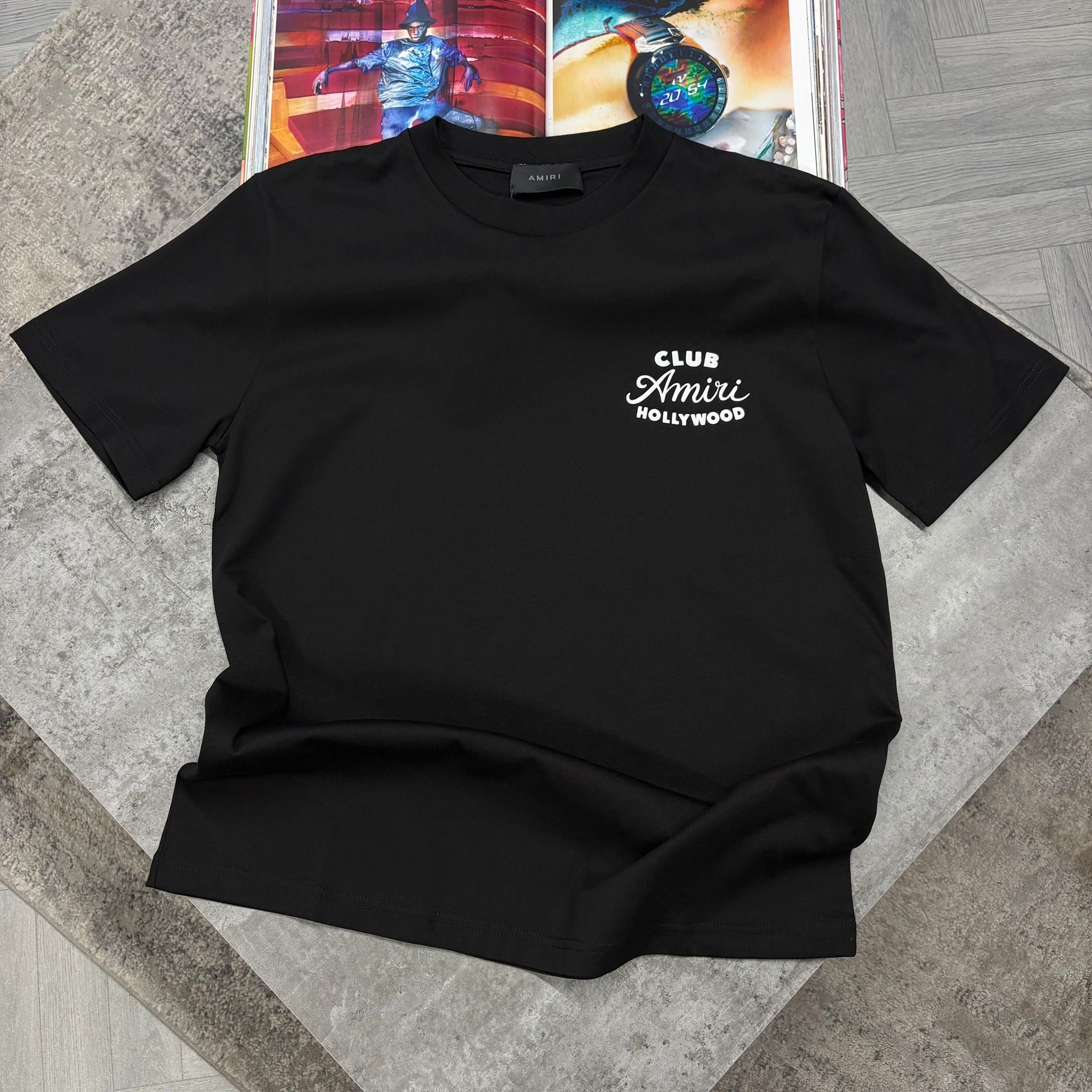 AM CLUB T SHIRT - BLACK