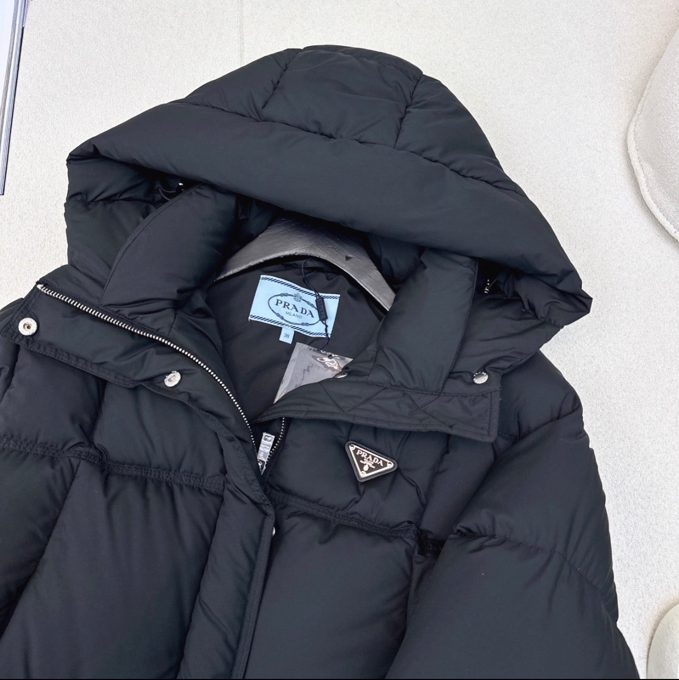 (PRE ORDER) PDA PUFFER COAT - BLACK