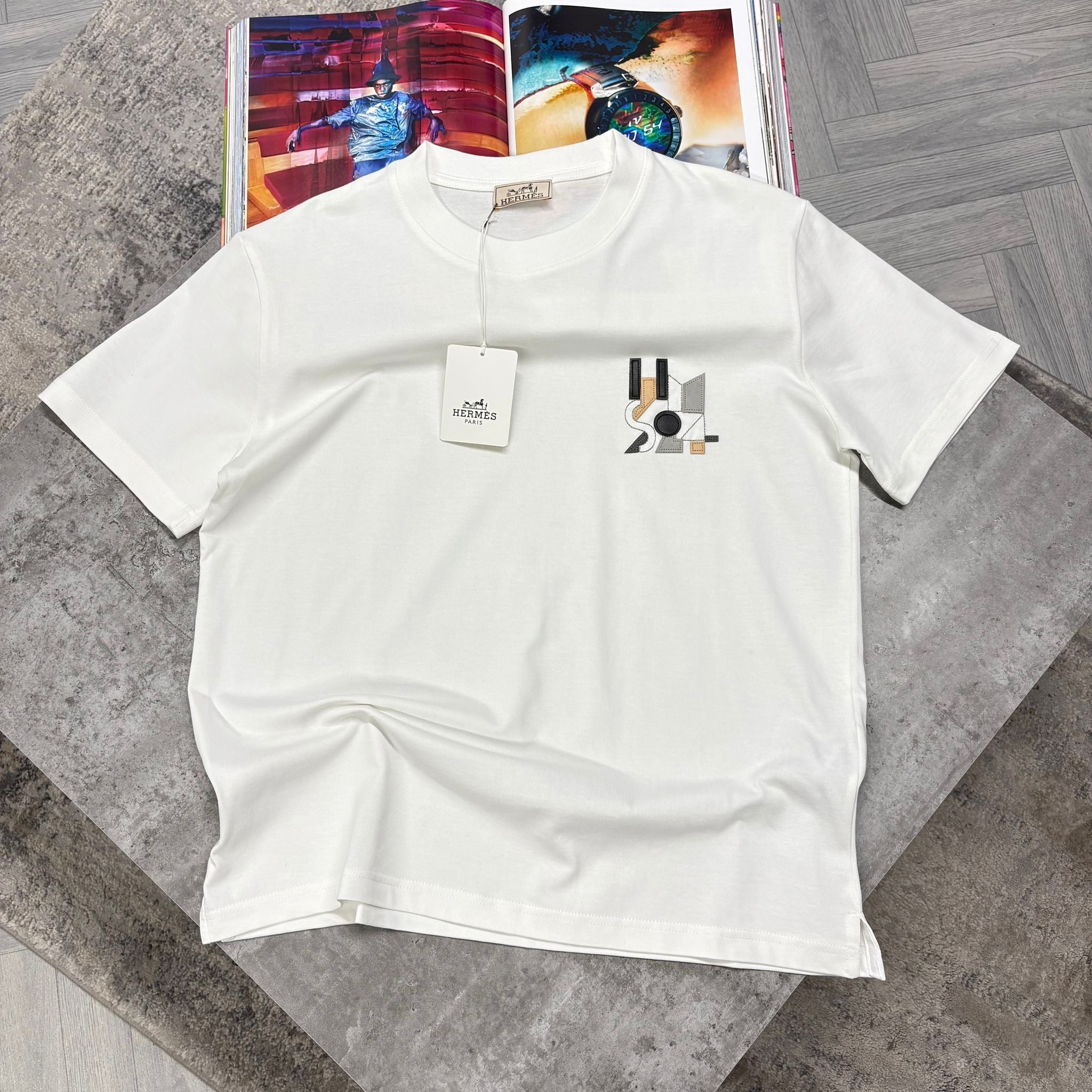 H LOGO T SHIRT - WHITE