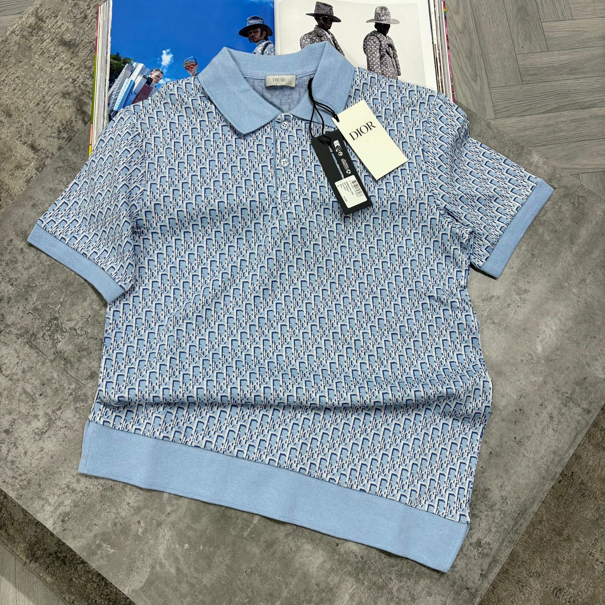 CD OBLIQUE POLO - SKY BLUE