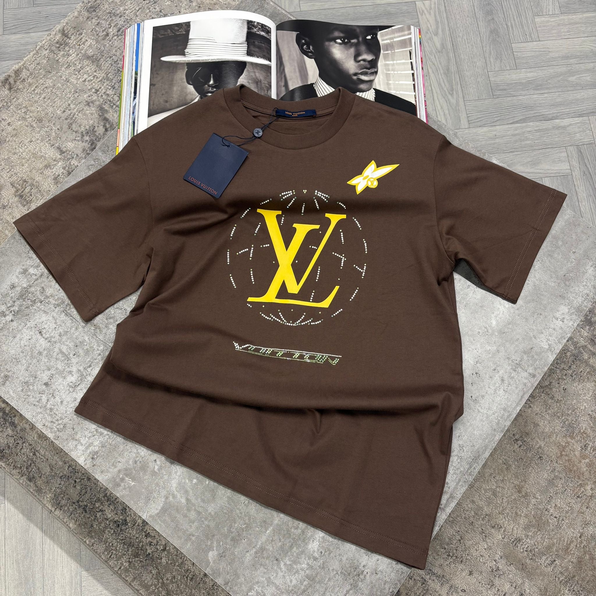 LVE  T SHIRT - BROWN