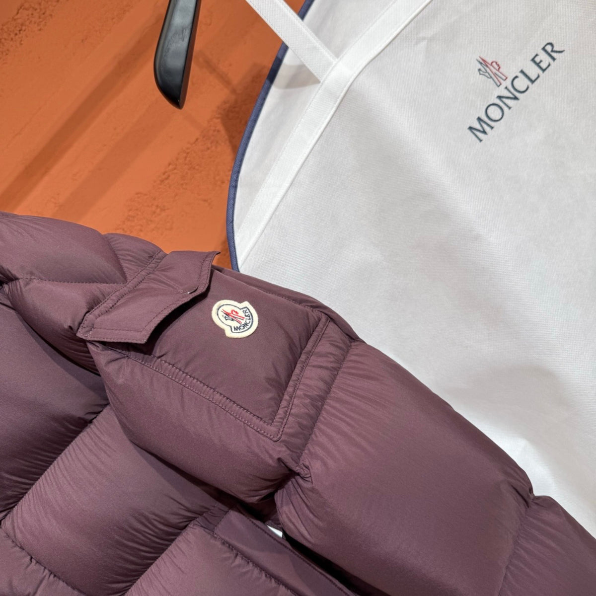 (PRE ORDER) MNCLR QUILTED DOWN PUFFER COAT - MUAVE