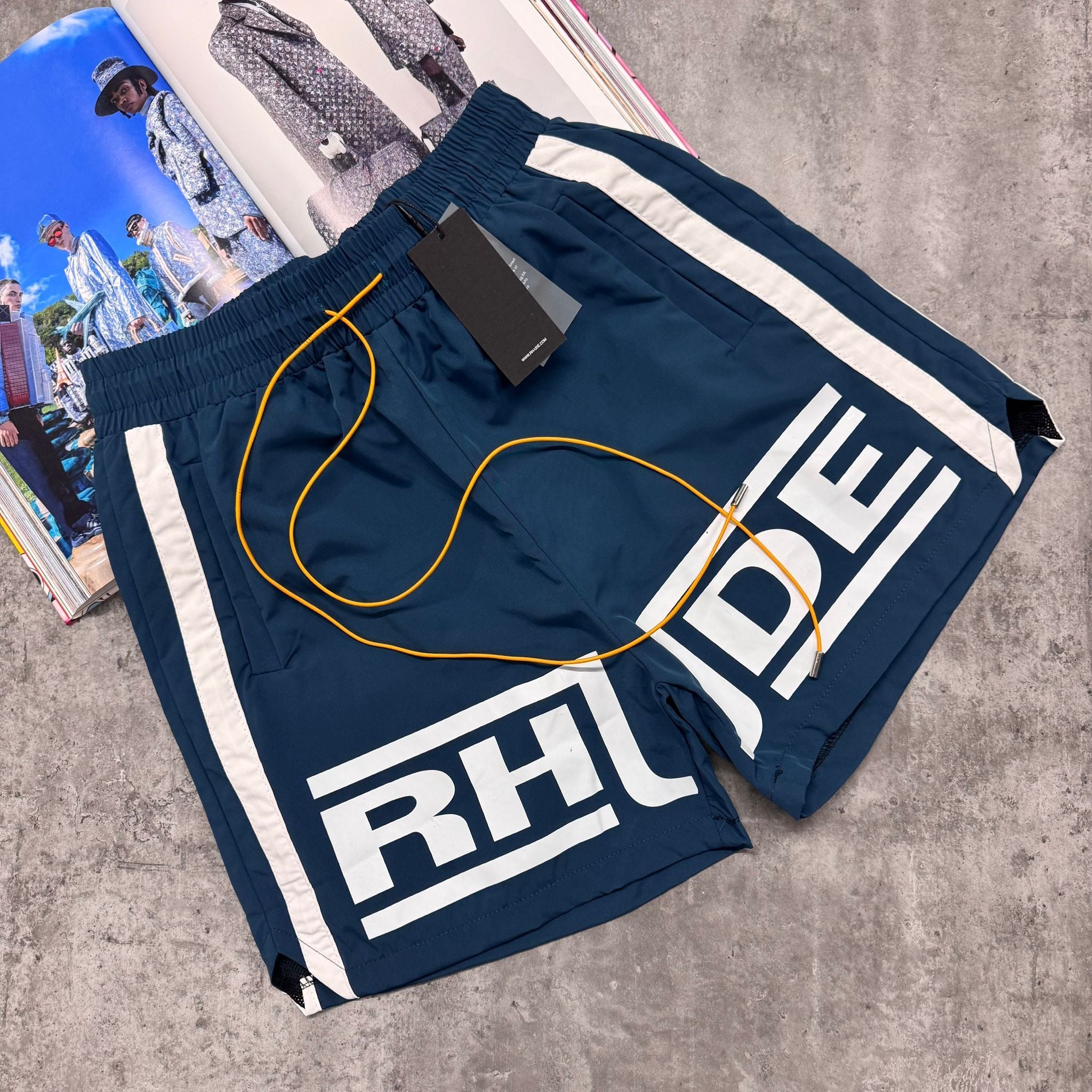 RHU COTTON SHORTS - TEAL BLUE